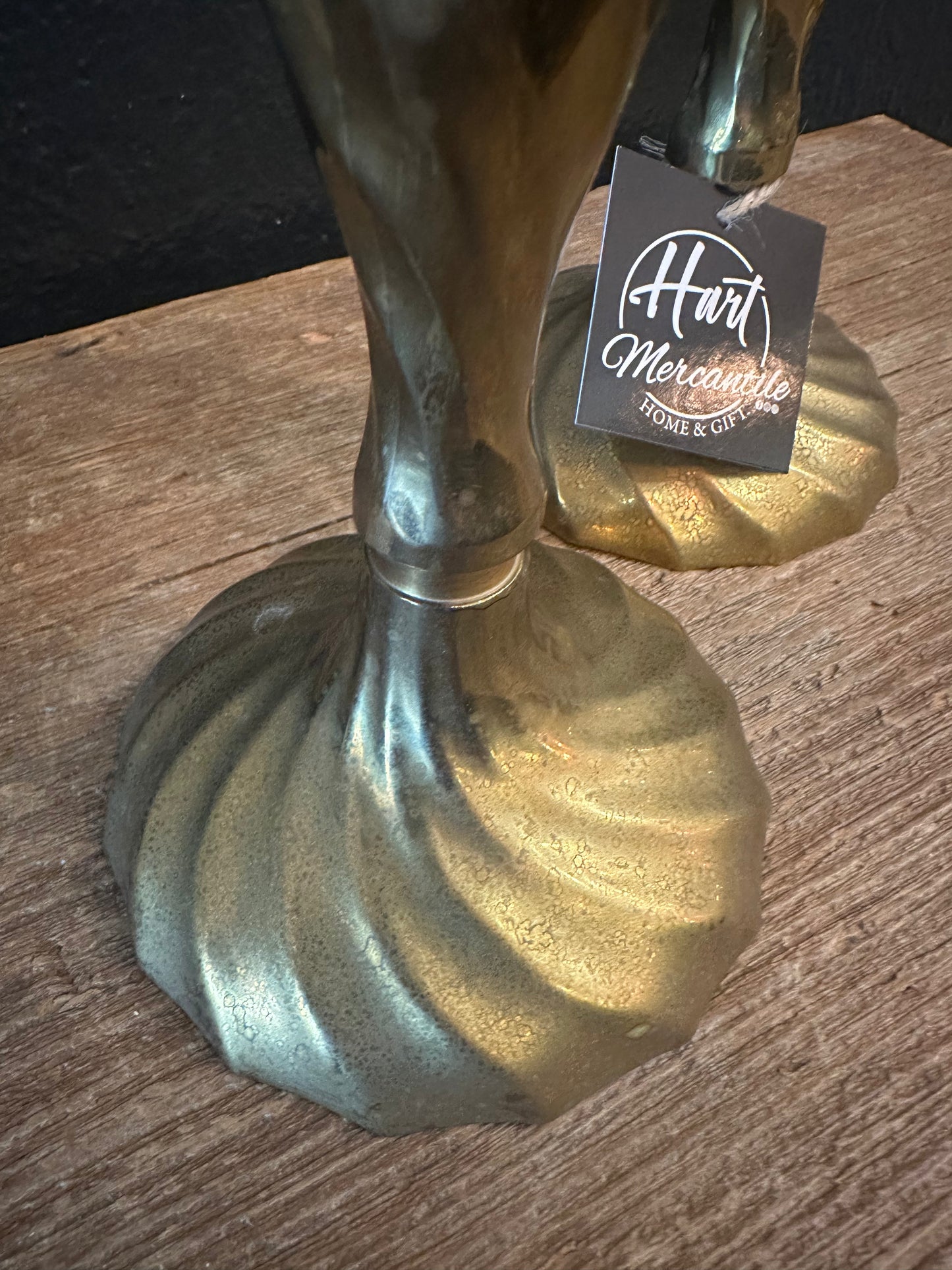 Vintage “Swirl” Brass Candlesticks