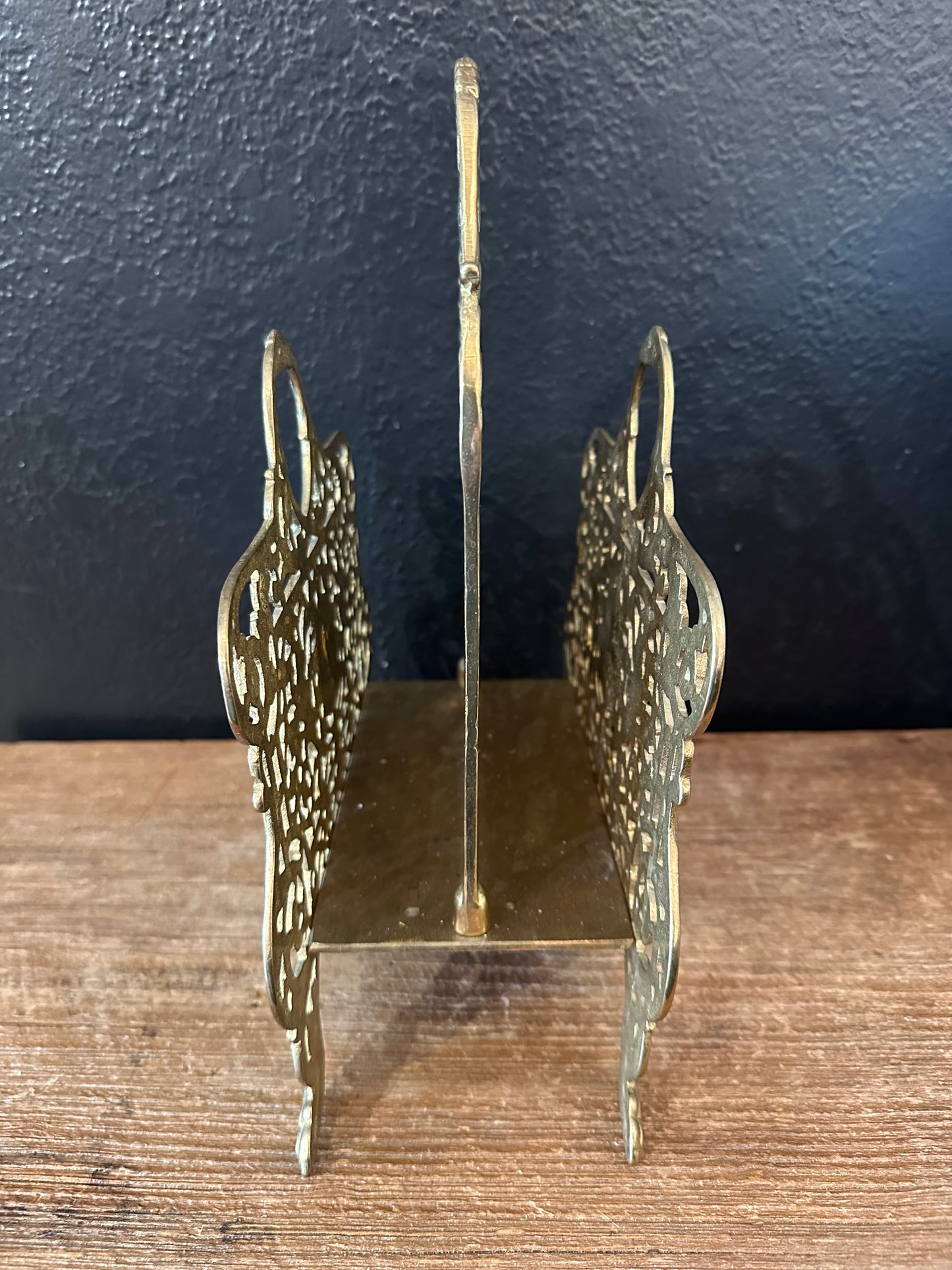 Vintage Brass Magazine Holder