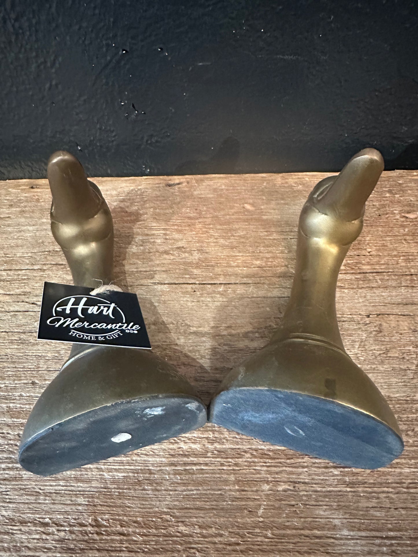 Brass Duck Bookends