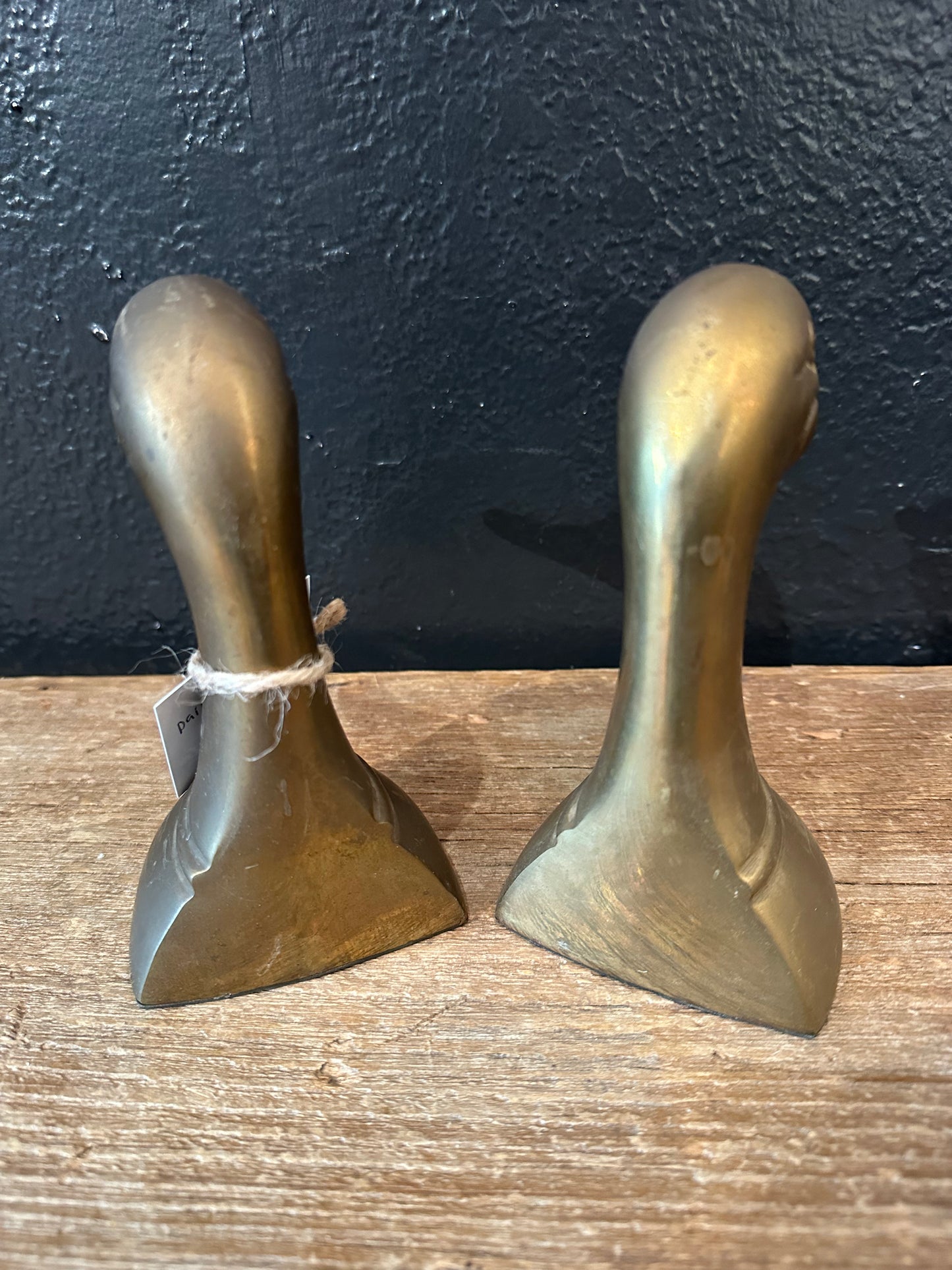 Brass Duck Bookends