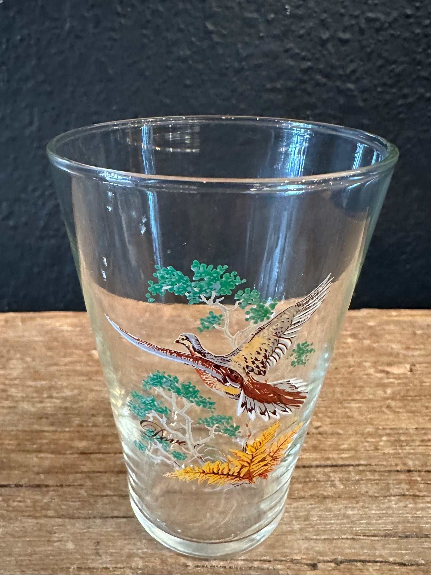 Vintage Waterfowl Glasses | Set Of 4