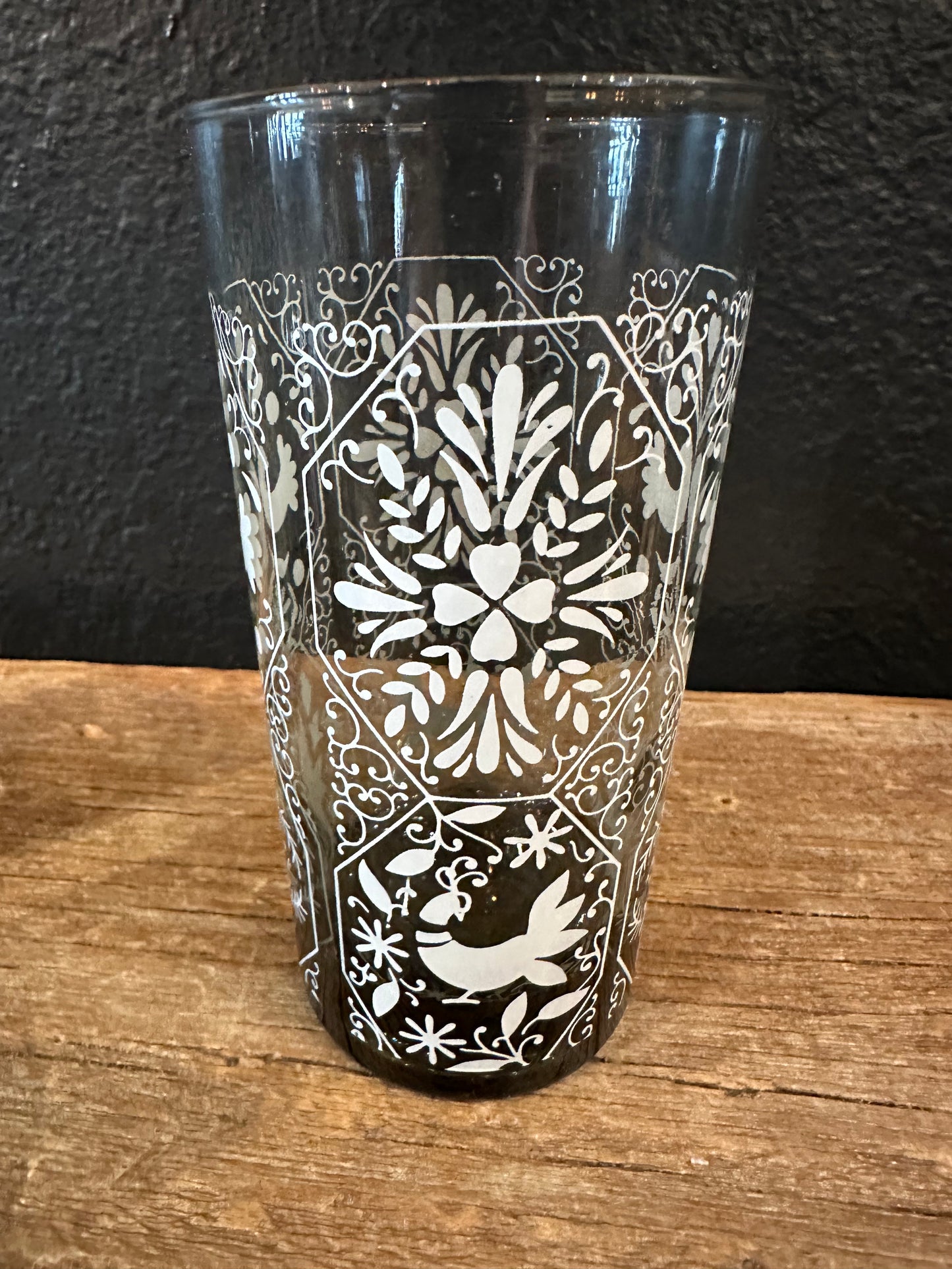 Vintage Libbey Peacock & Lace Glasses | Set Of 4