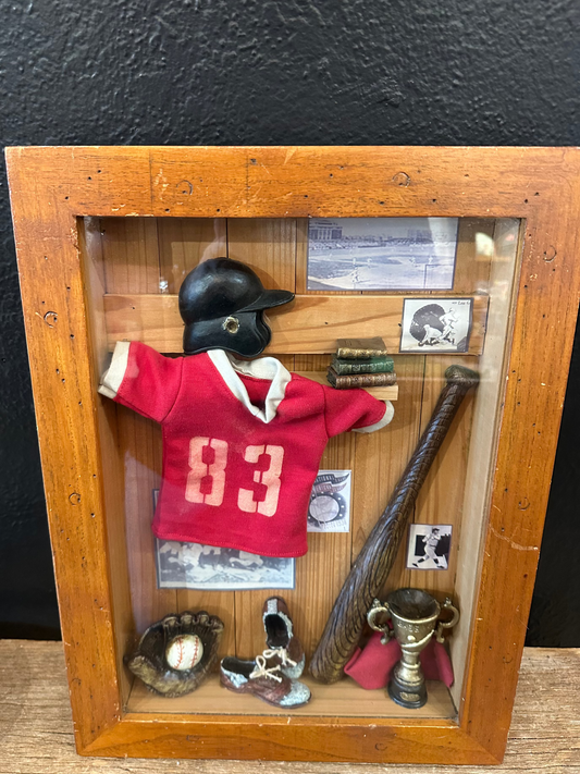Baseball Themed Shadow Box