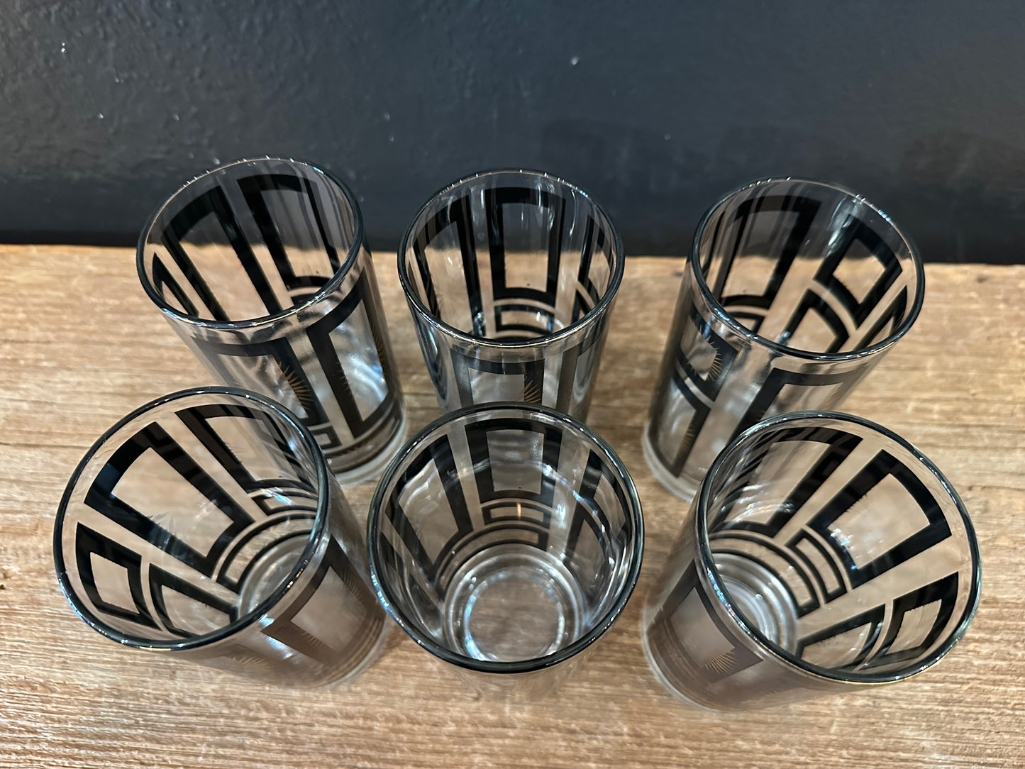 Vintage MCM Atomic Starburst Tumblers | Set Of 6