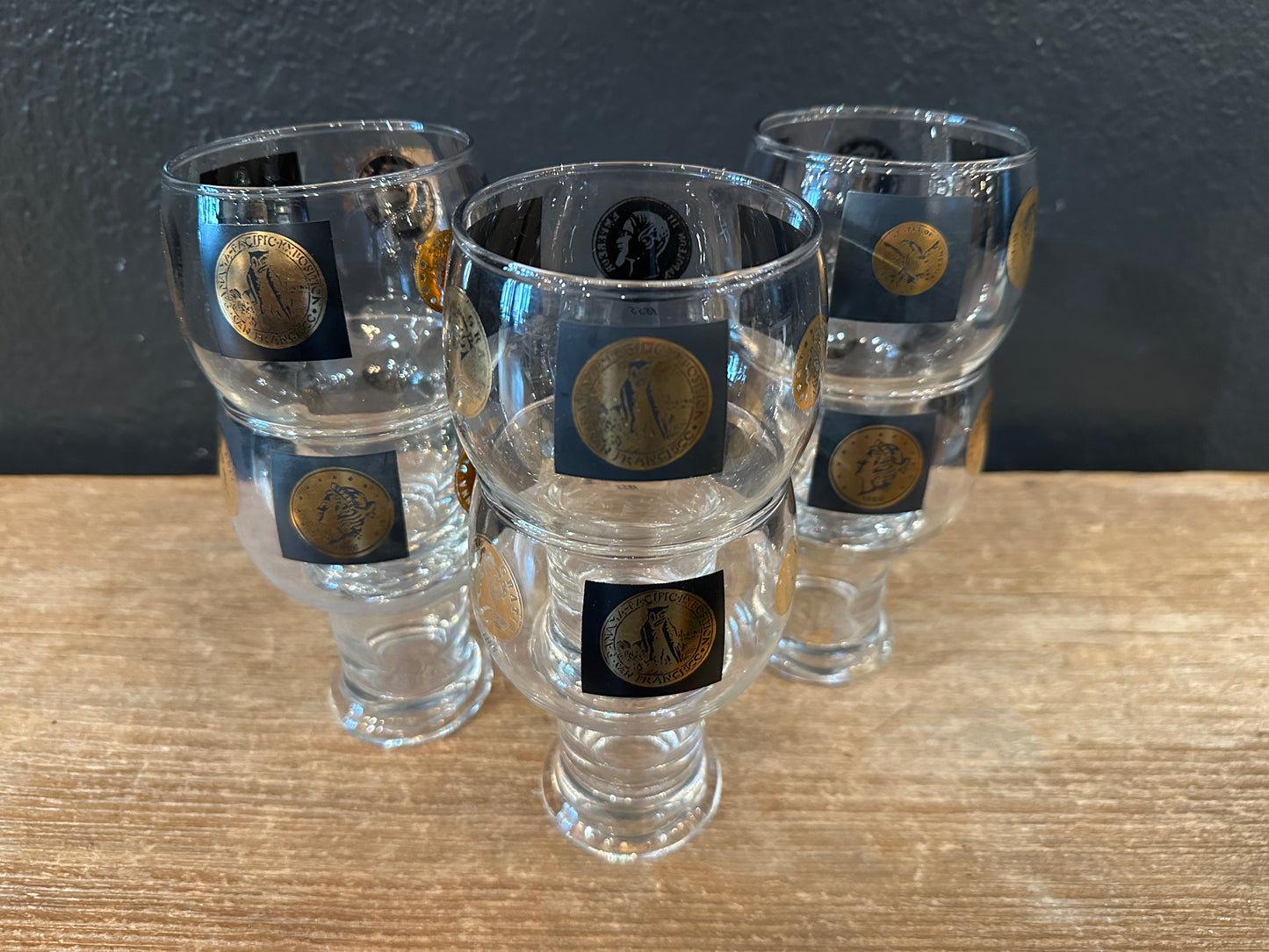 Vintage MCM Cera “Coin” Glasses | Set of 6