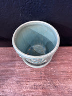 McCoy Green Lotus Flower Pot