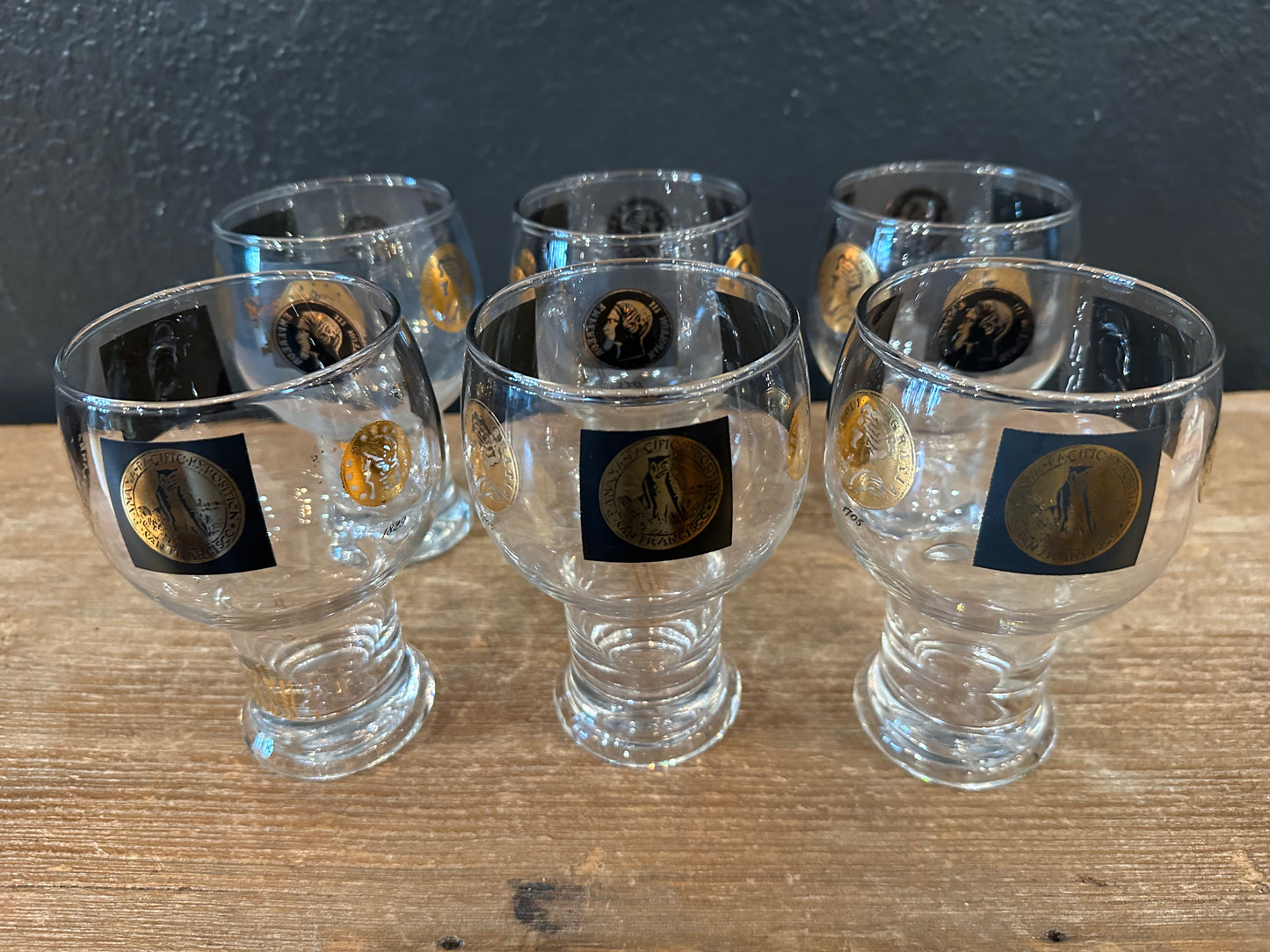Vintage MCM Cera “Coin” Glasses | Set of 6
