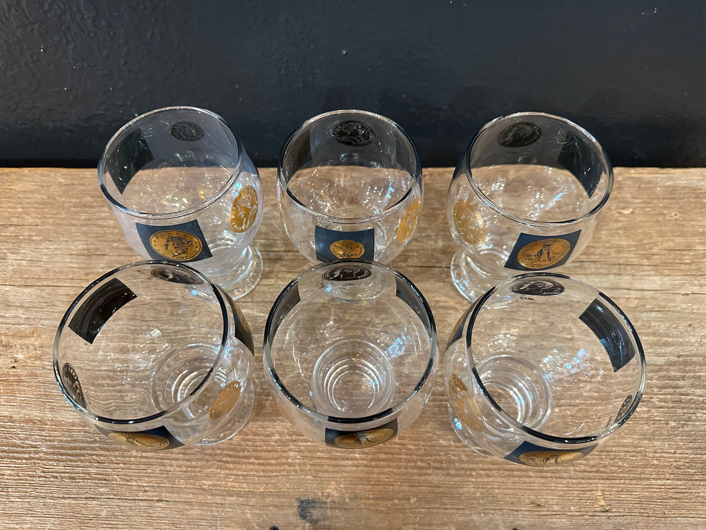 Vintage MCM Cera “Coin” Glasses | Set of 6