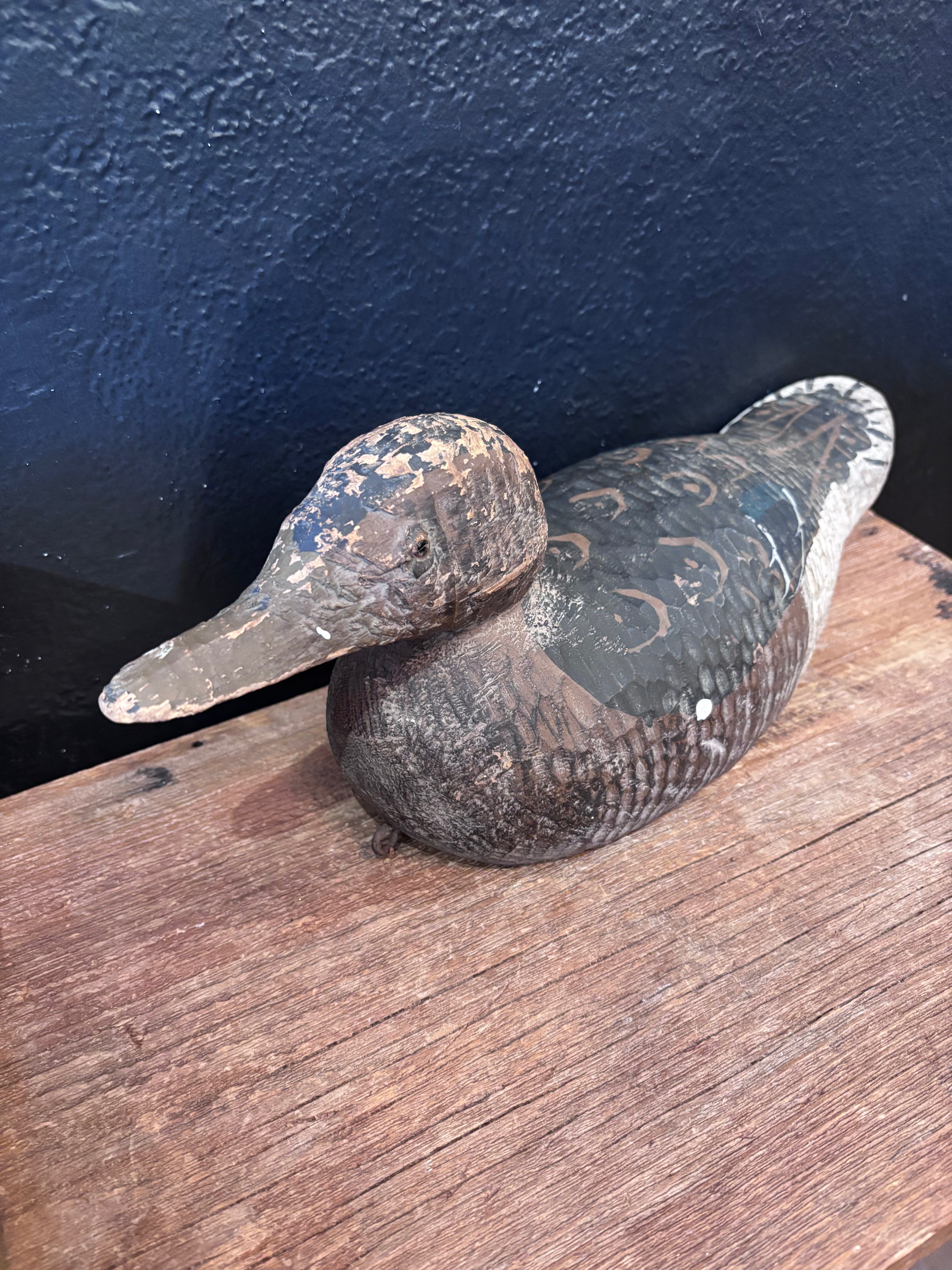 Antique Painted Wood Duck Decoy