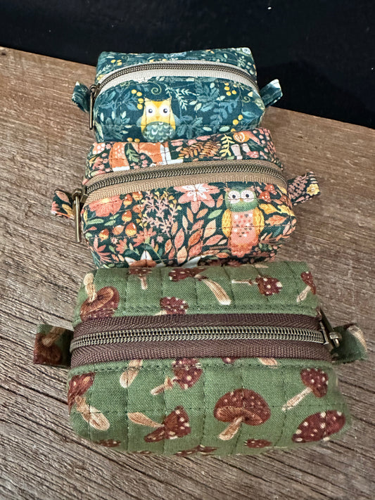 Hand Sewn Zippered Pouches