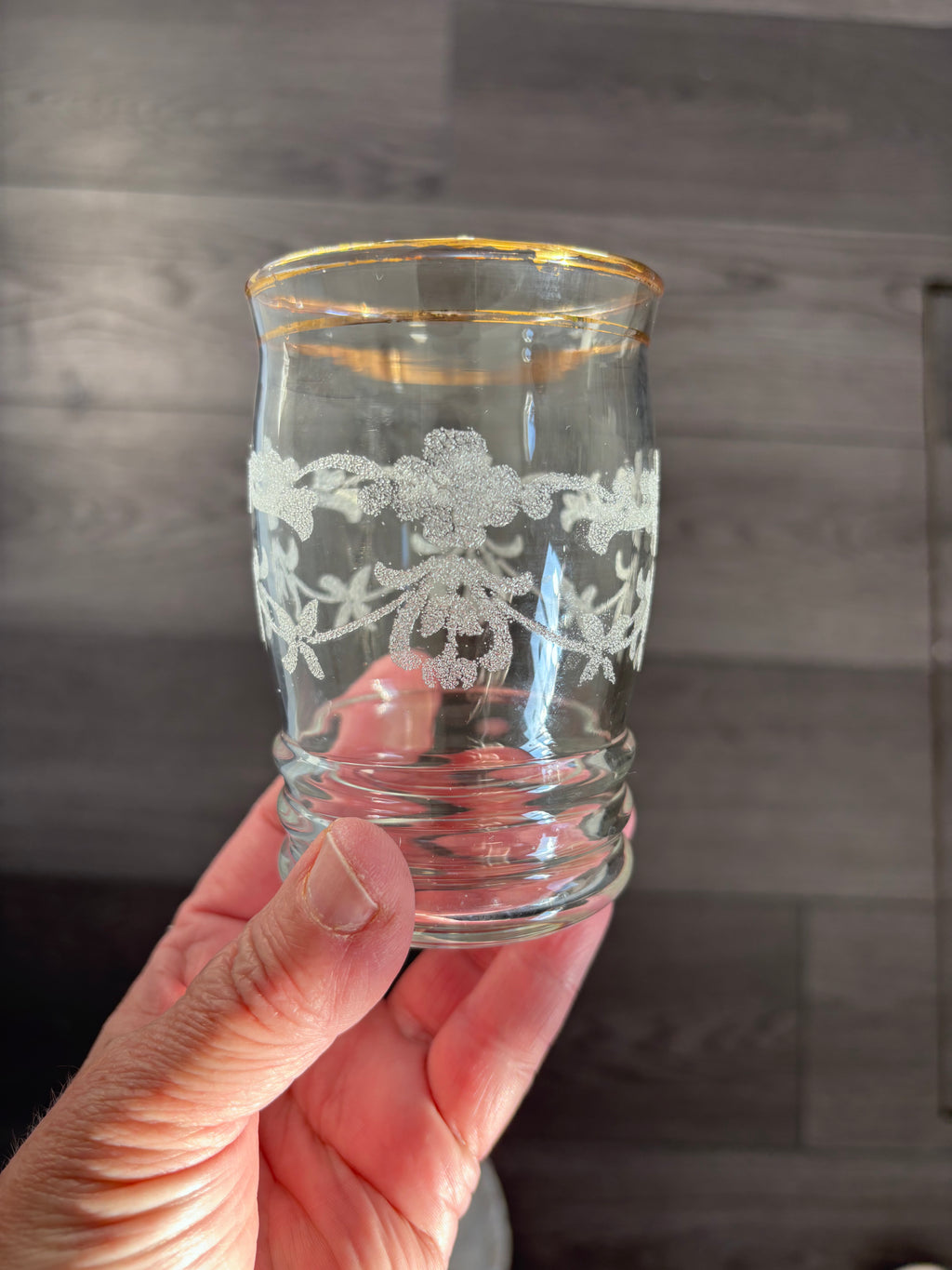 Libbey White Floral Glasses|Set of 4