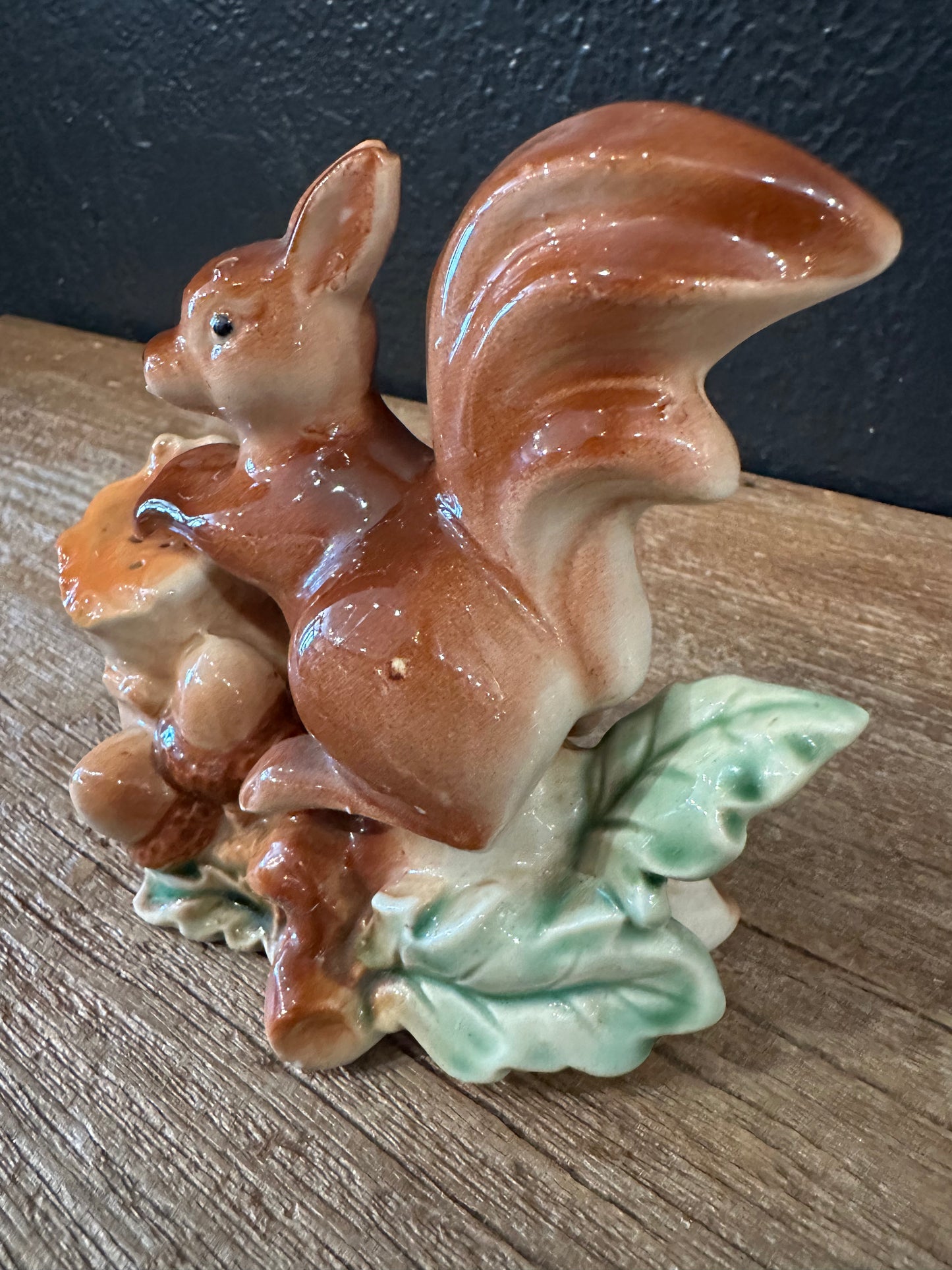 Vintage Squirrel Salt& Pepper Shaker | Sitting On Branch