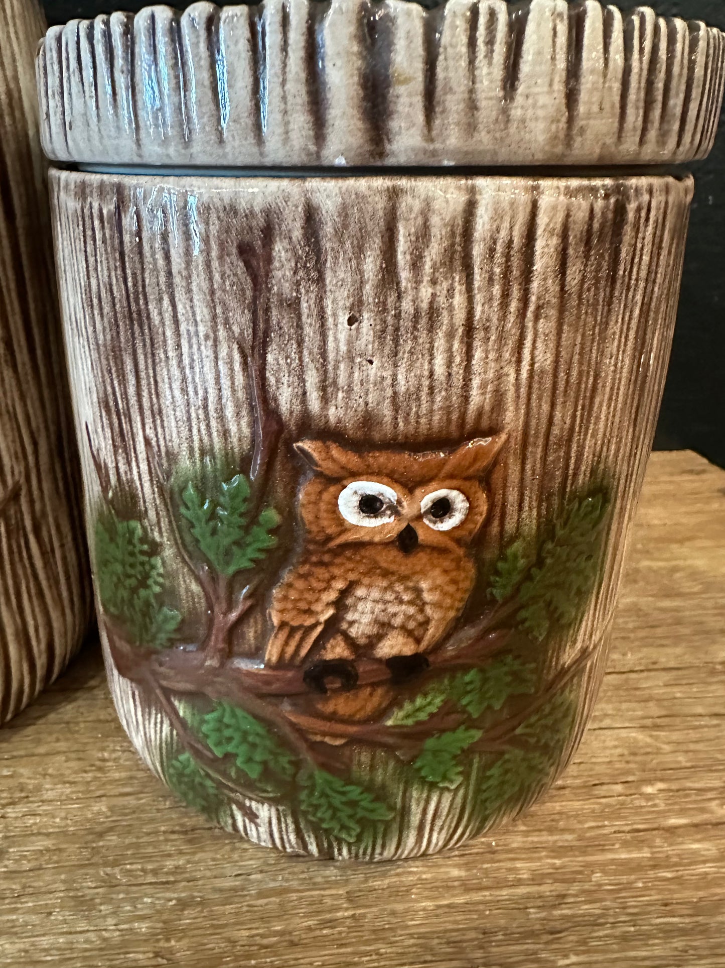 Vintage Owl Canister