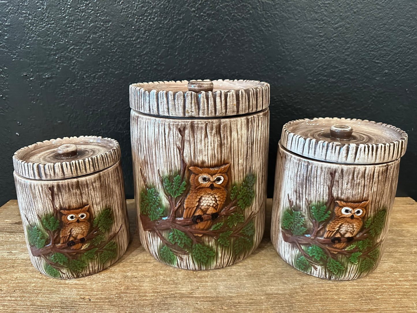 Vintage Owl Canister