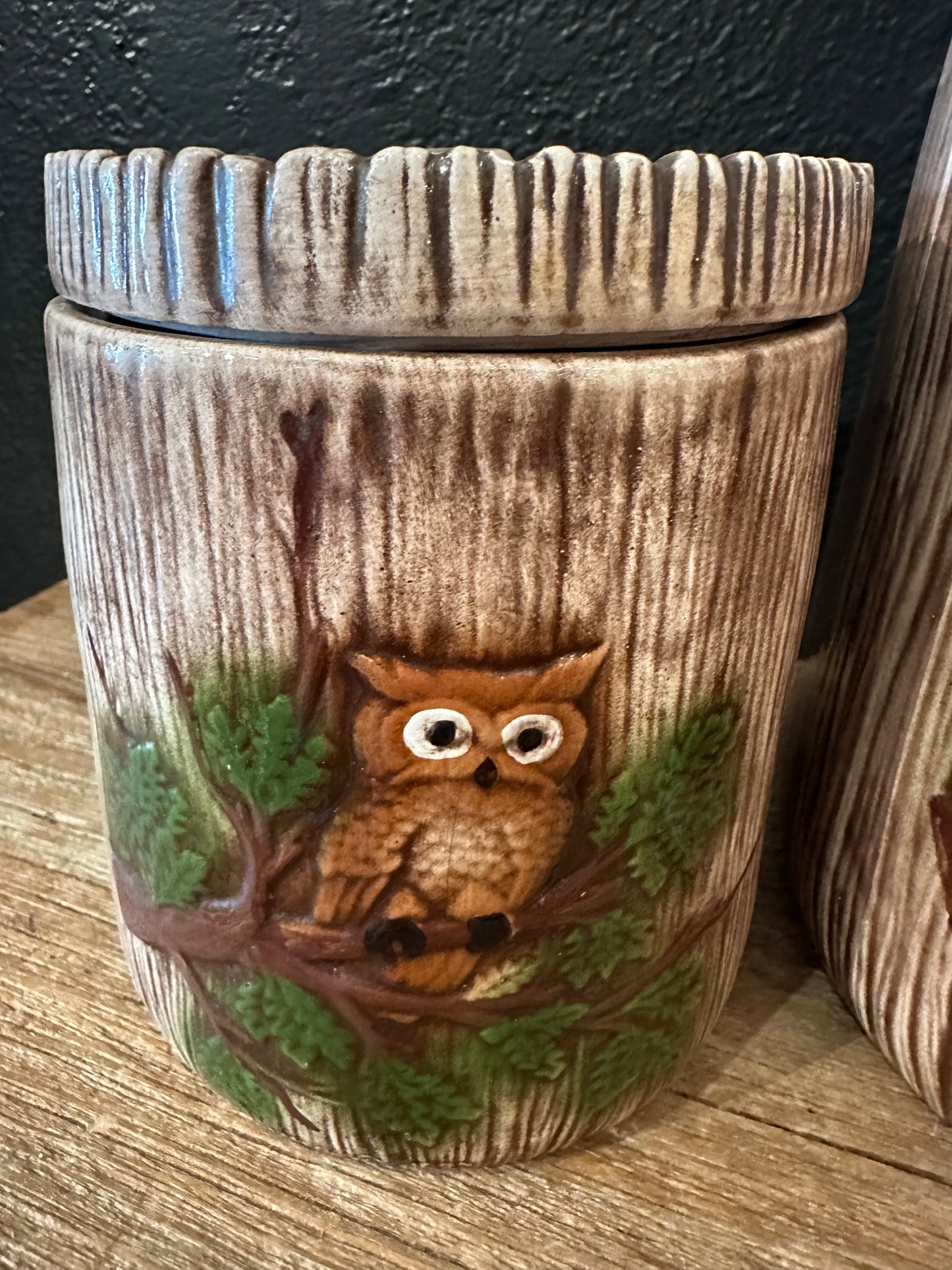 Vintage Owl Canister