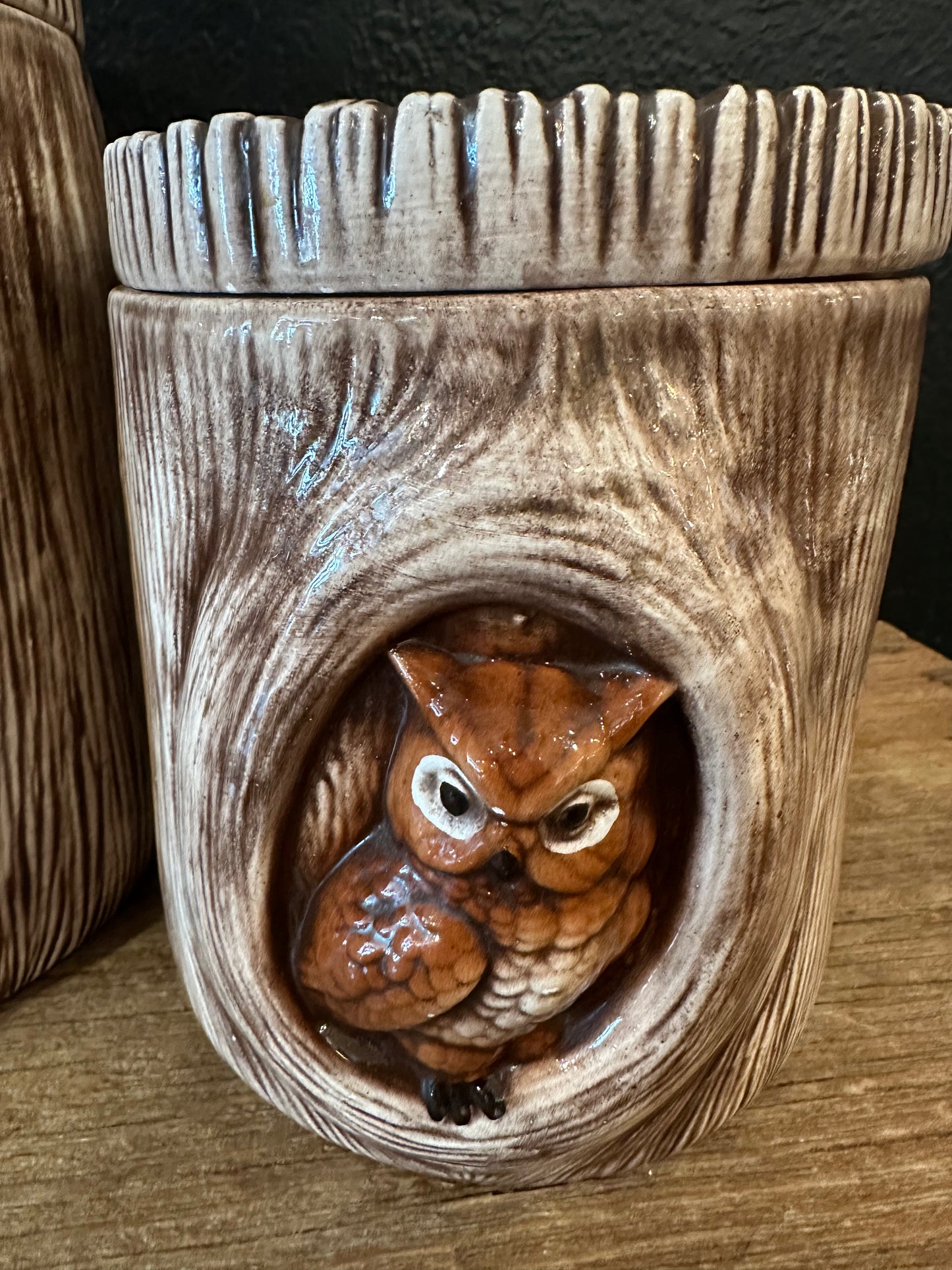 Vintage Owl Canister