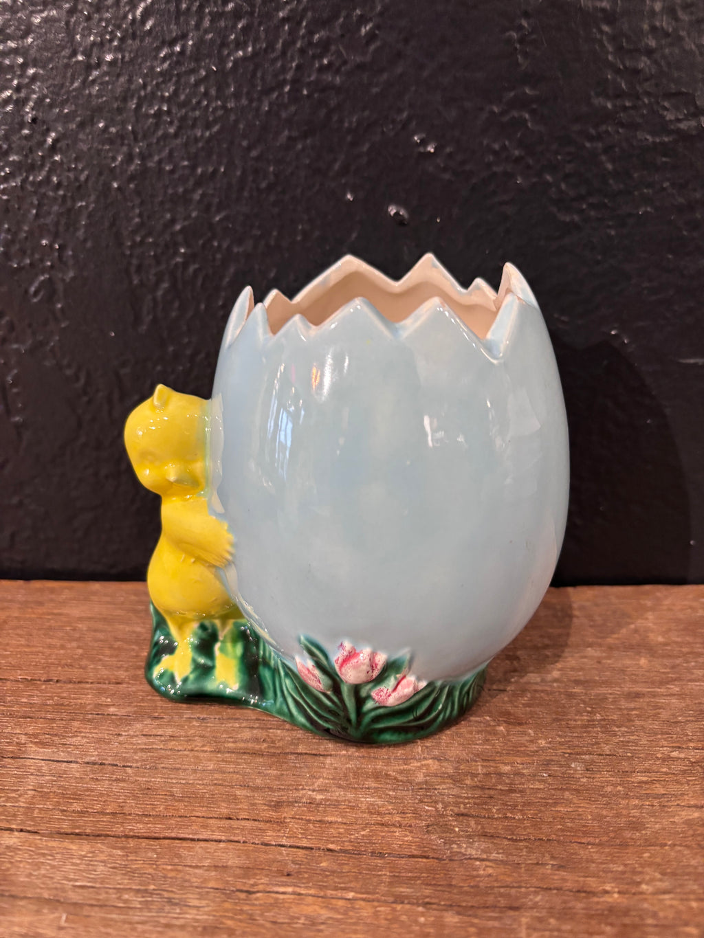 Handpainted Chick With Cracked Egg Planter