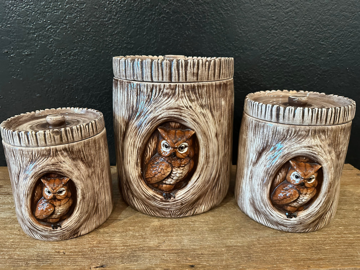 Vintage Owl Canister