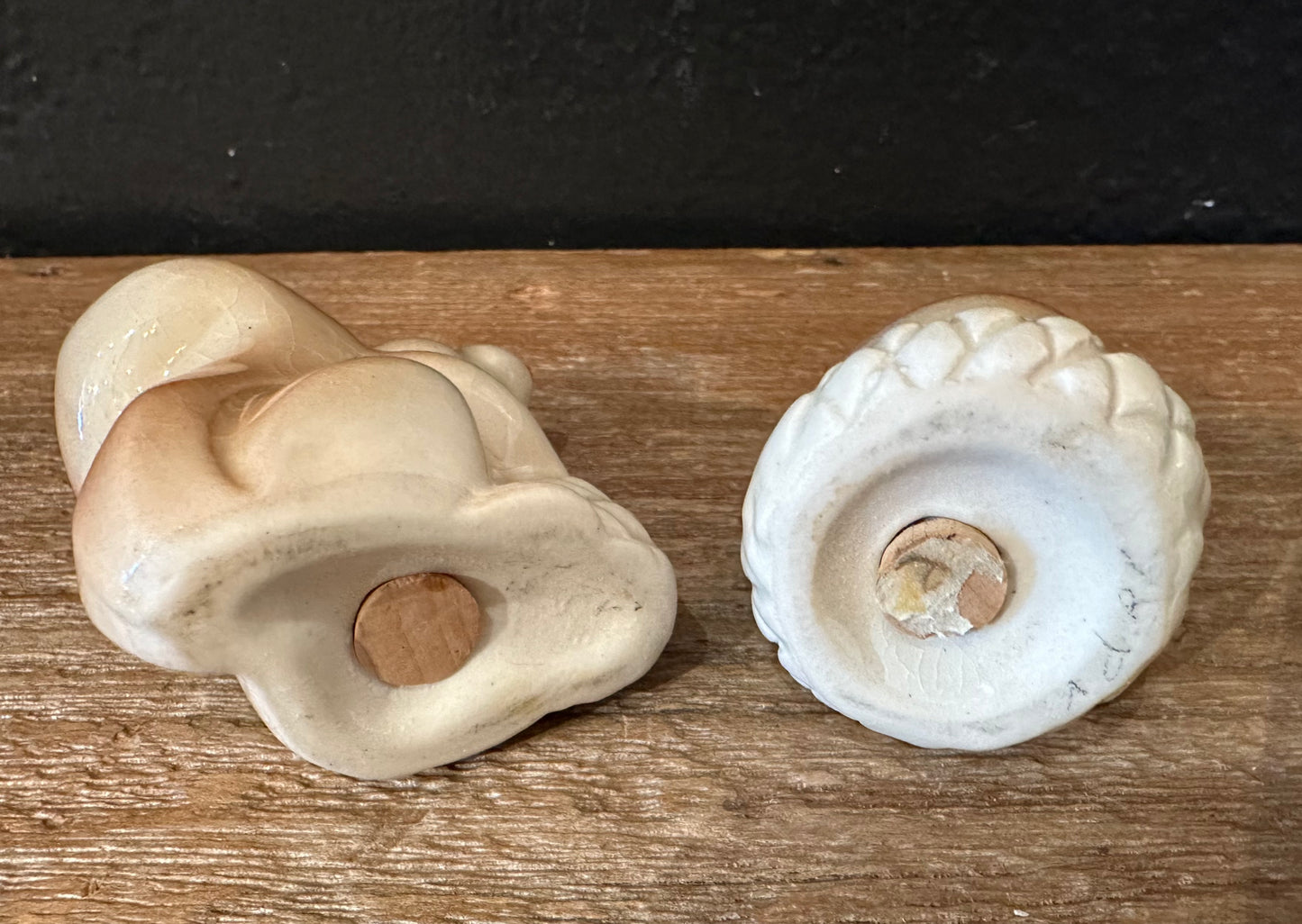 Vintage Squirrel and Pinecone Salt & Pepper Shakers