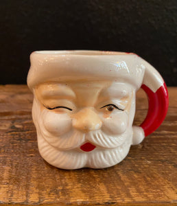 Vintage Santa Mug With Sparkly Eye