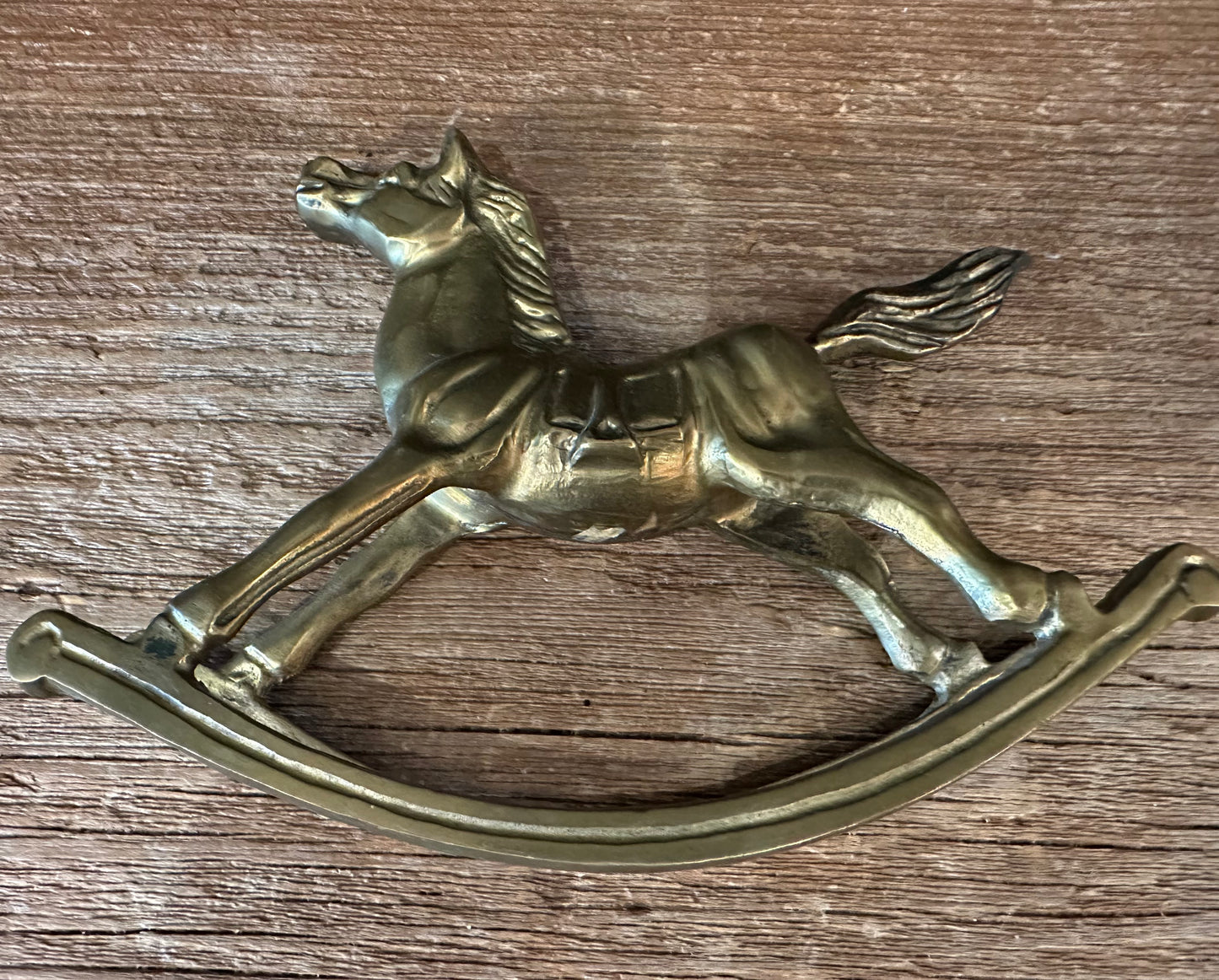 Brass Rocking Horse