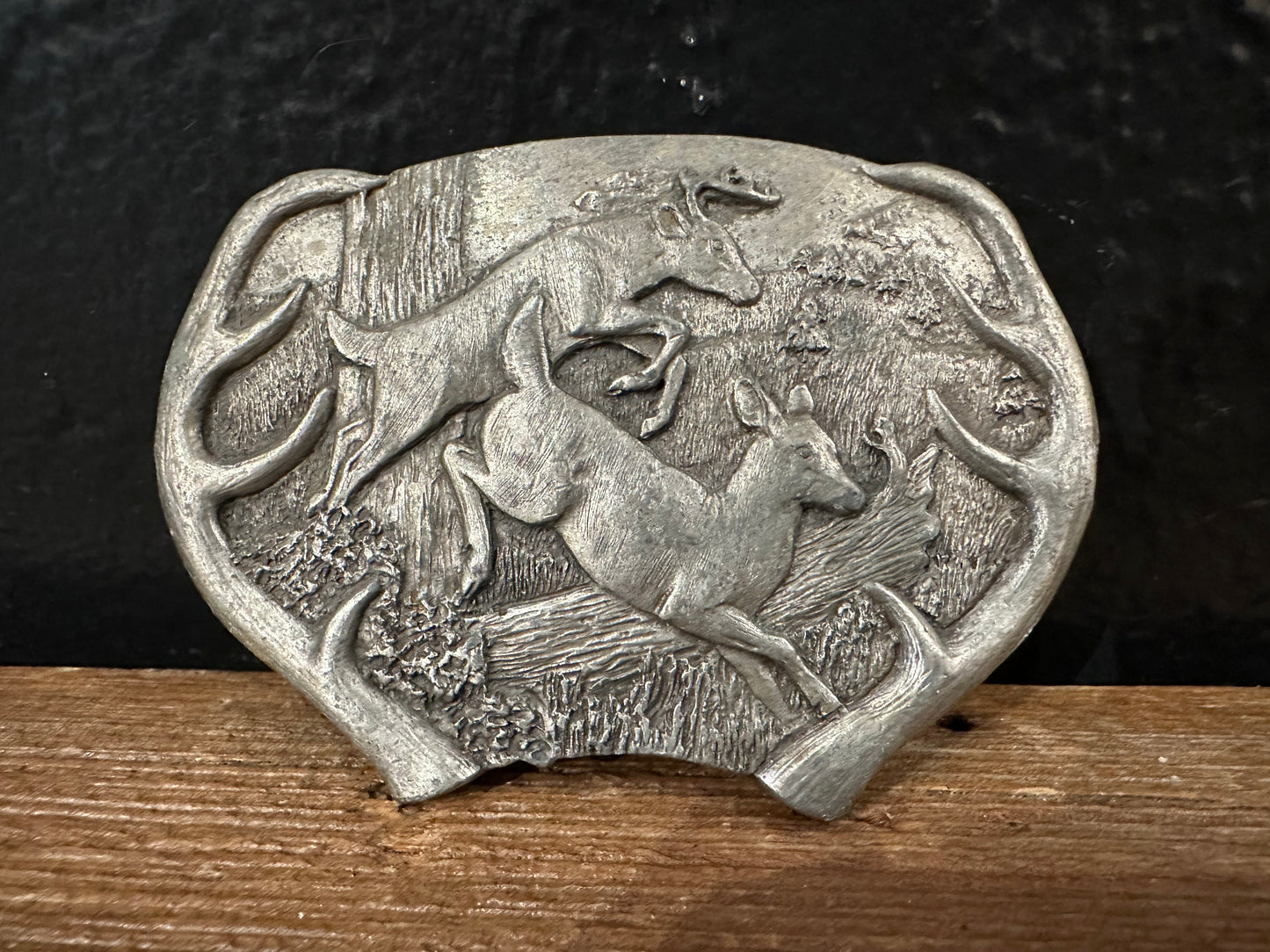 Vintage Deer Themed Belt Buckle