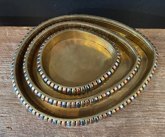 Italian Brass Nesting Trays | *Sold Separately
