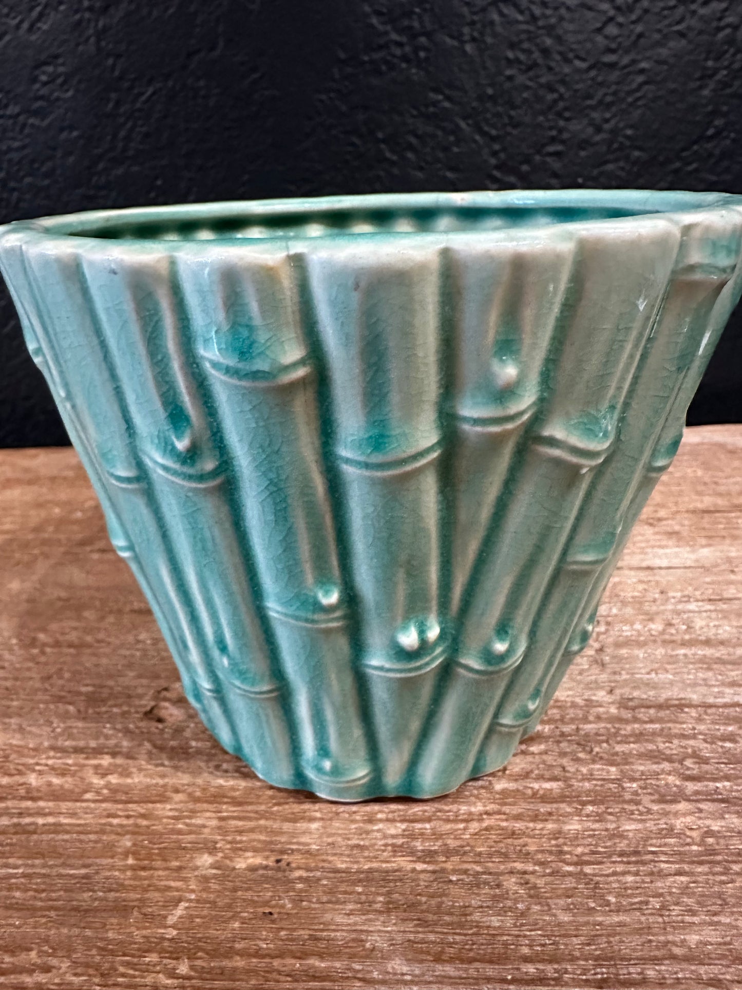 Vintage Turquoise Deer Planter