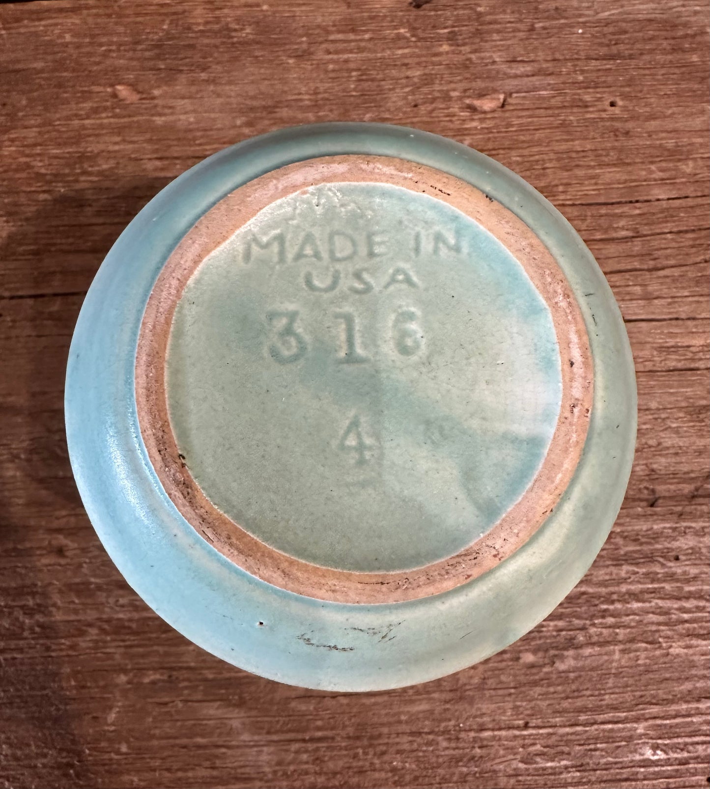 Vintage Turquoise Planter