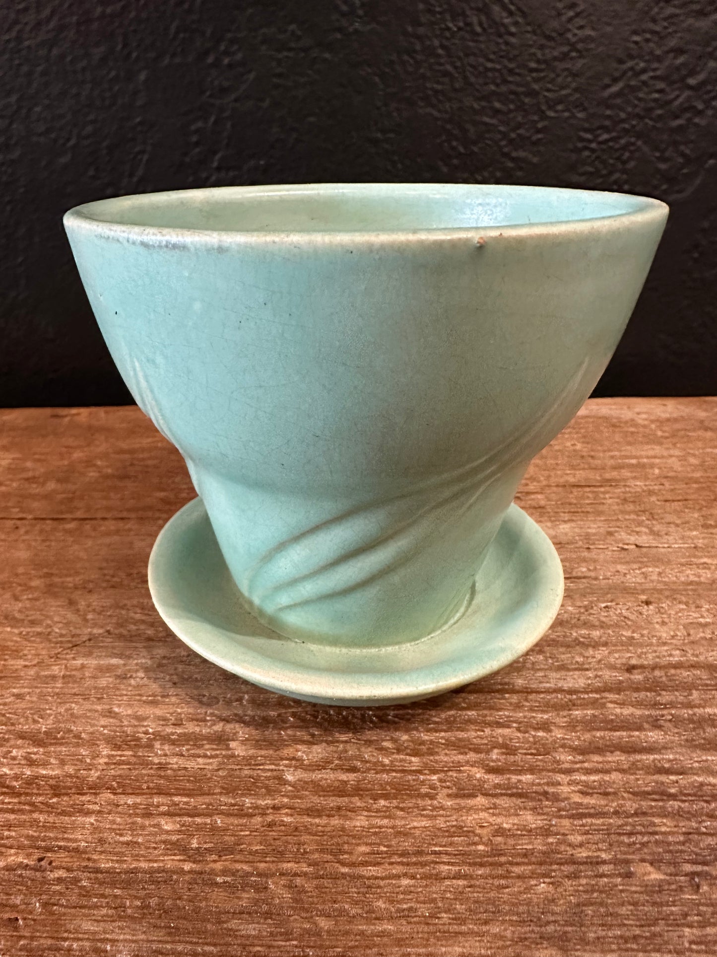Vintage Turquoise Planter