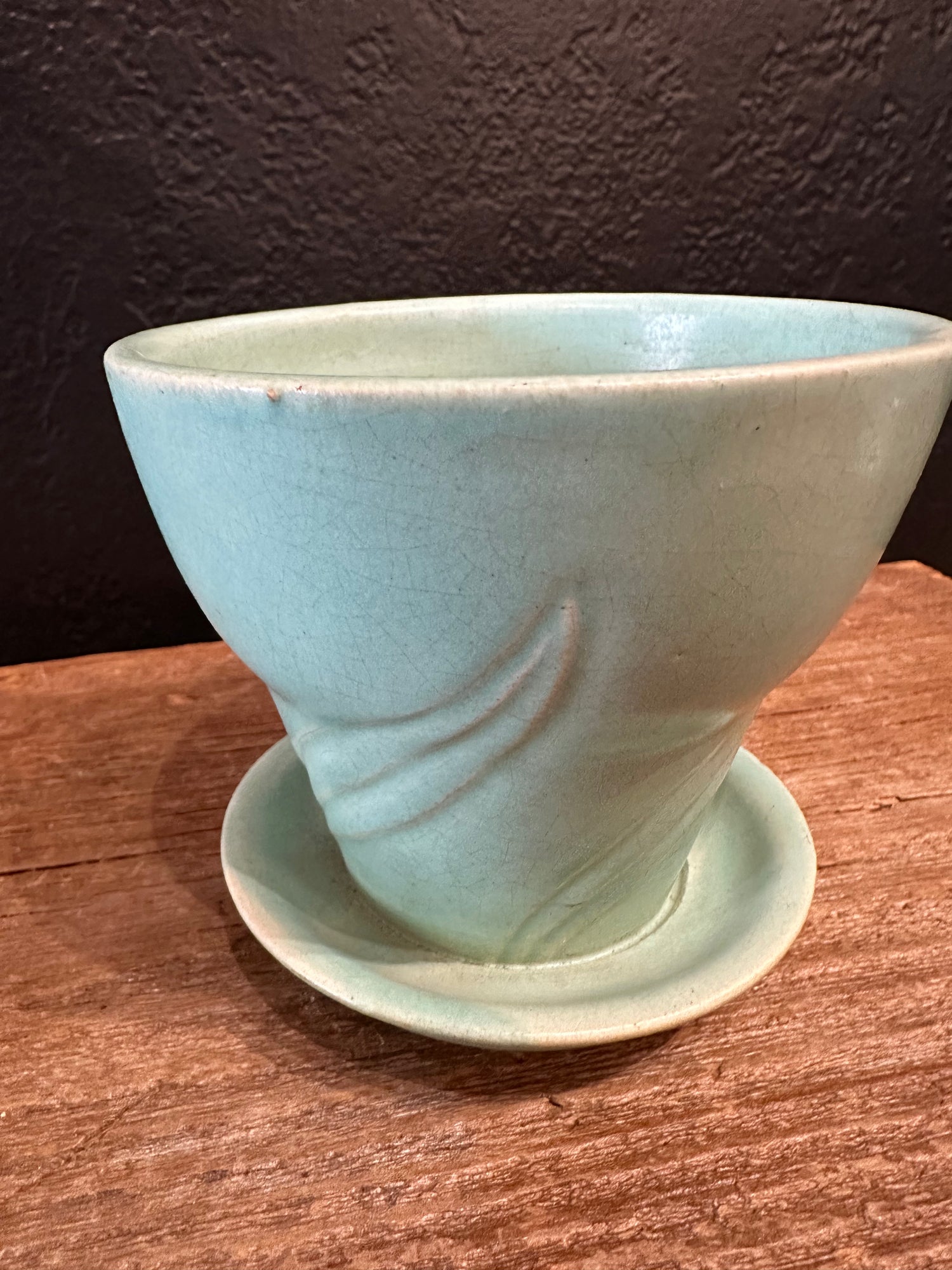 Vintage Turquoise Planter