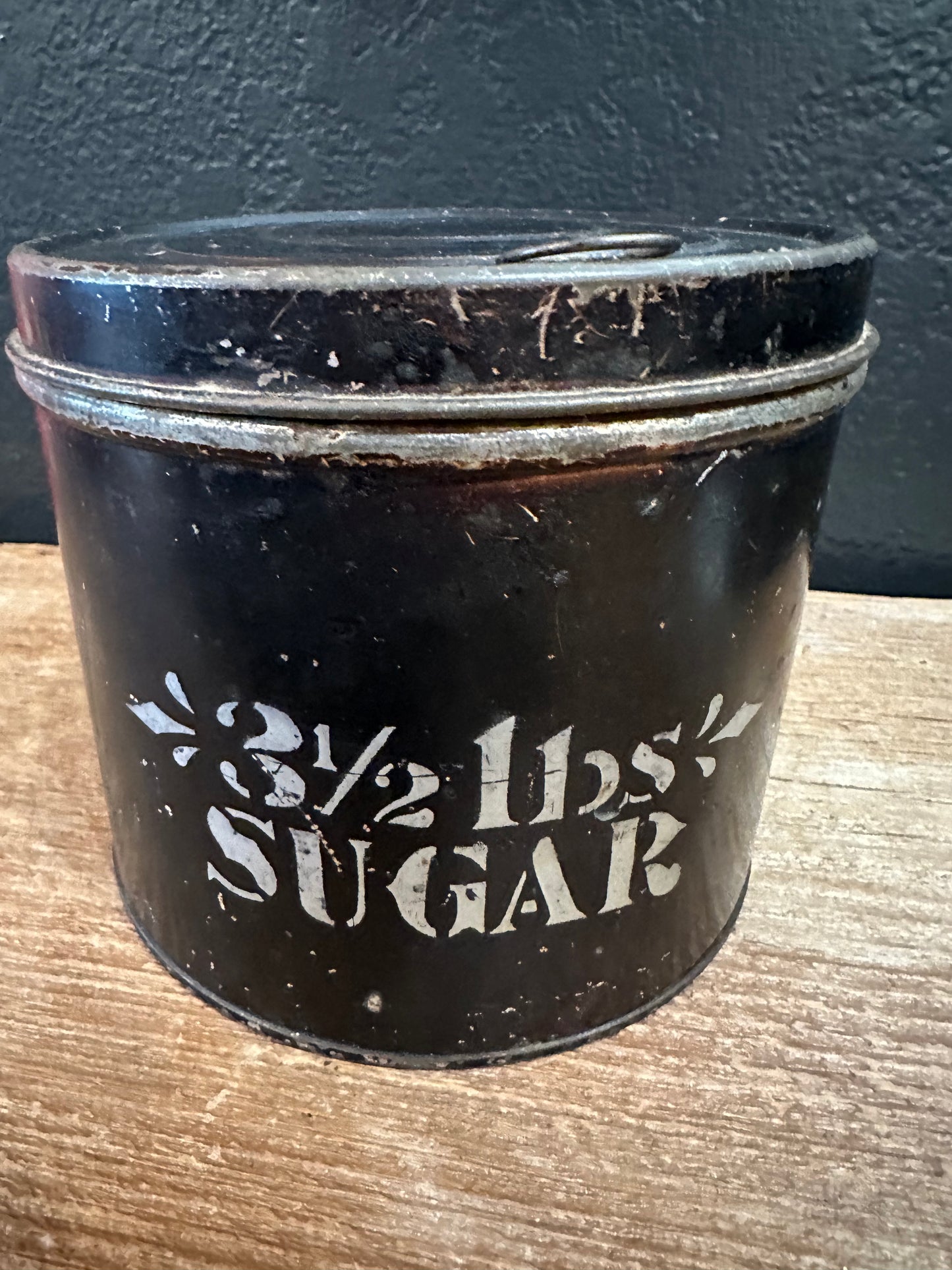 Vintage 3 1/2 Lbs Sugar Tin