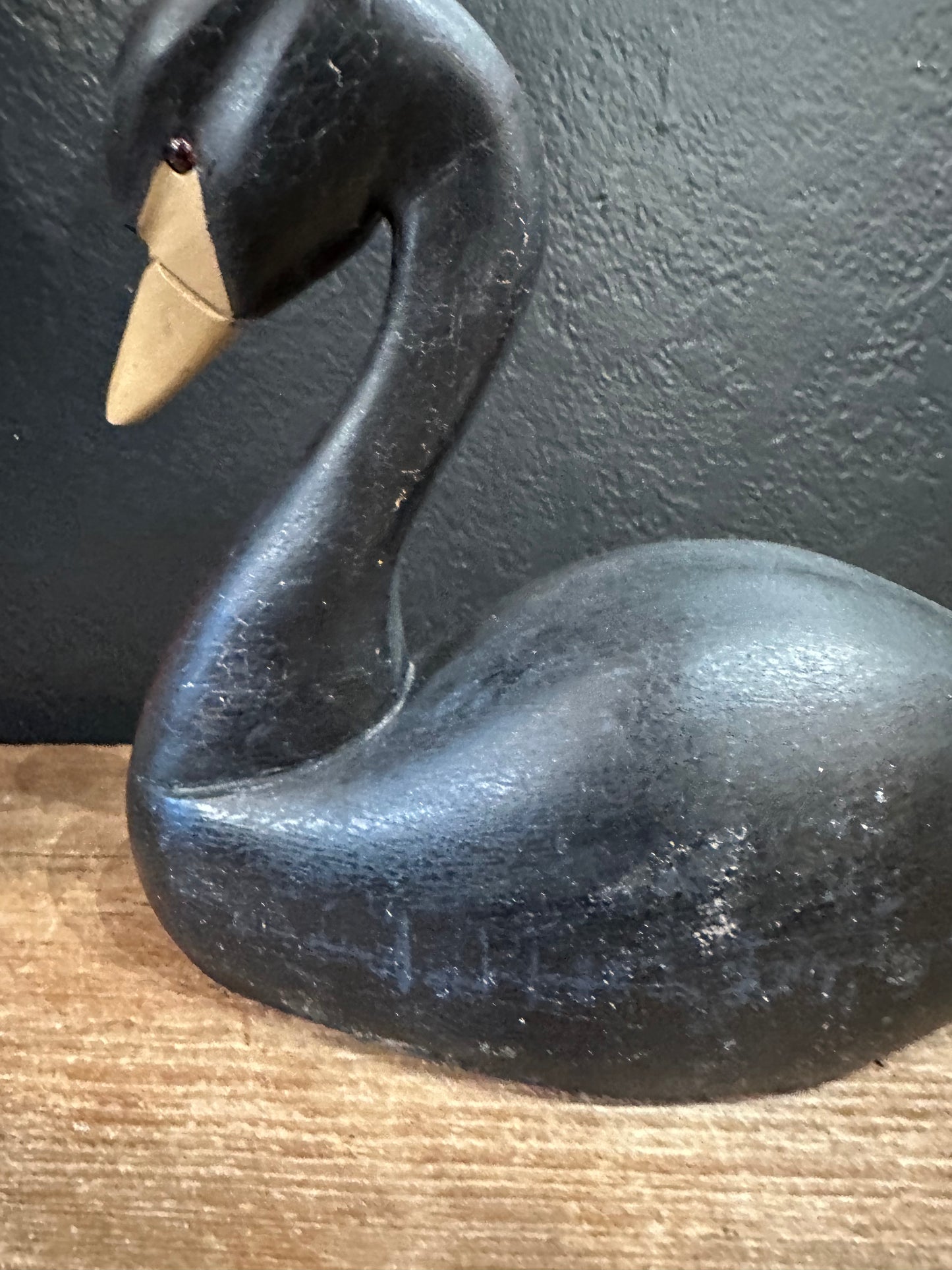 Wooden Black Swan