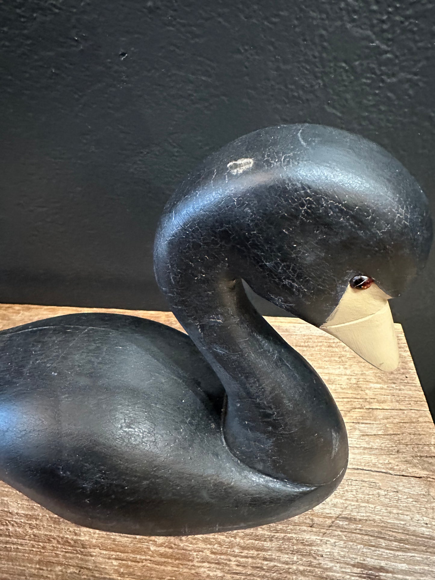 Wooden Black Swan