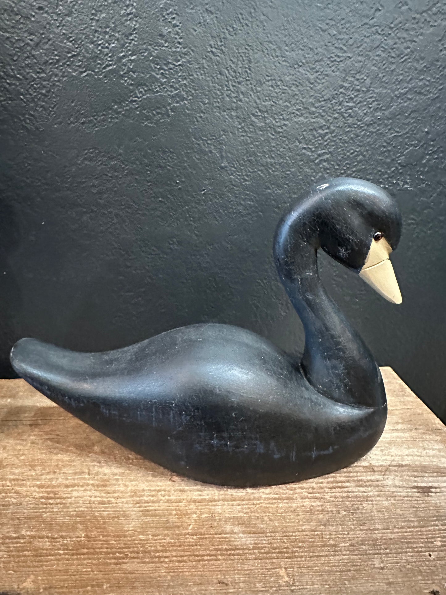Wooden Black Swan