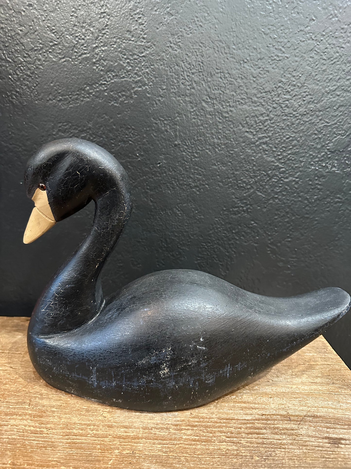 Wooden Black Swan