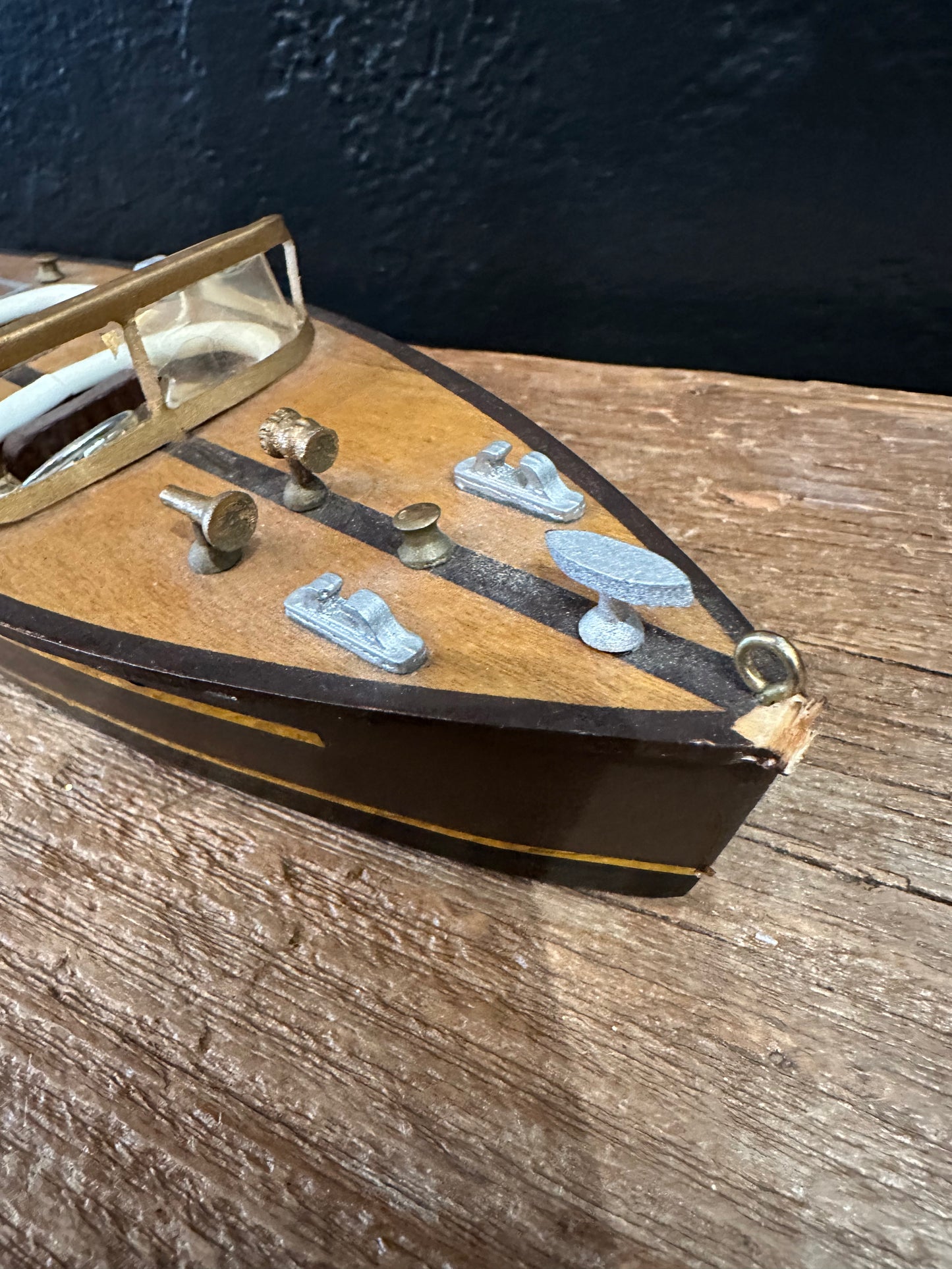 Handcrafted Wooden Model Boat