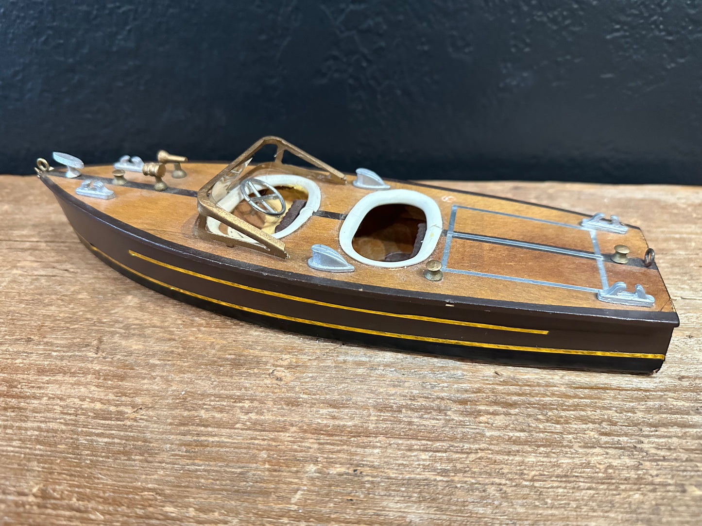 Handcrafted Wooden Model Boat