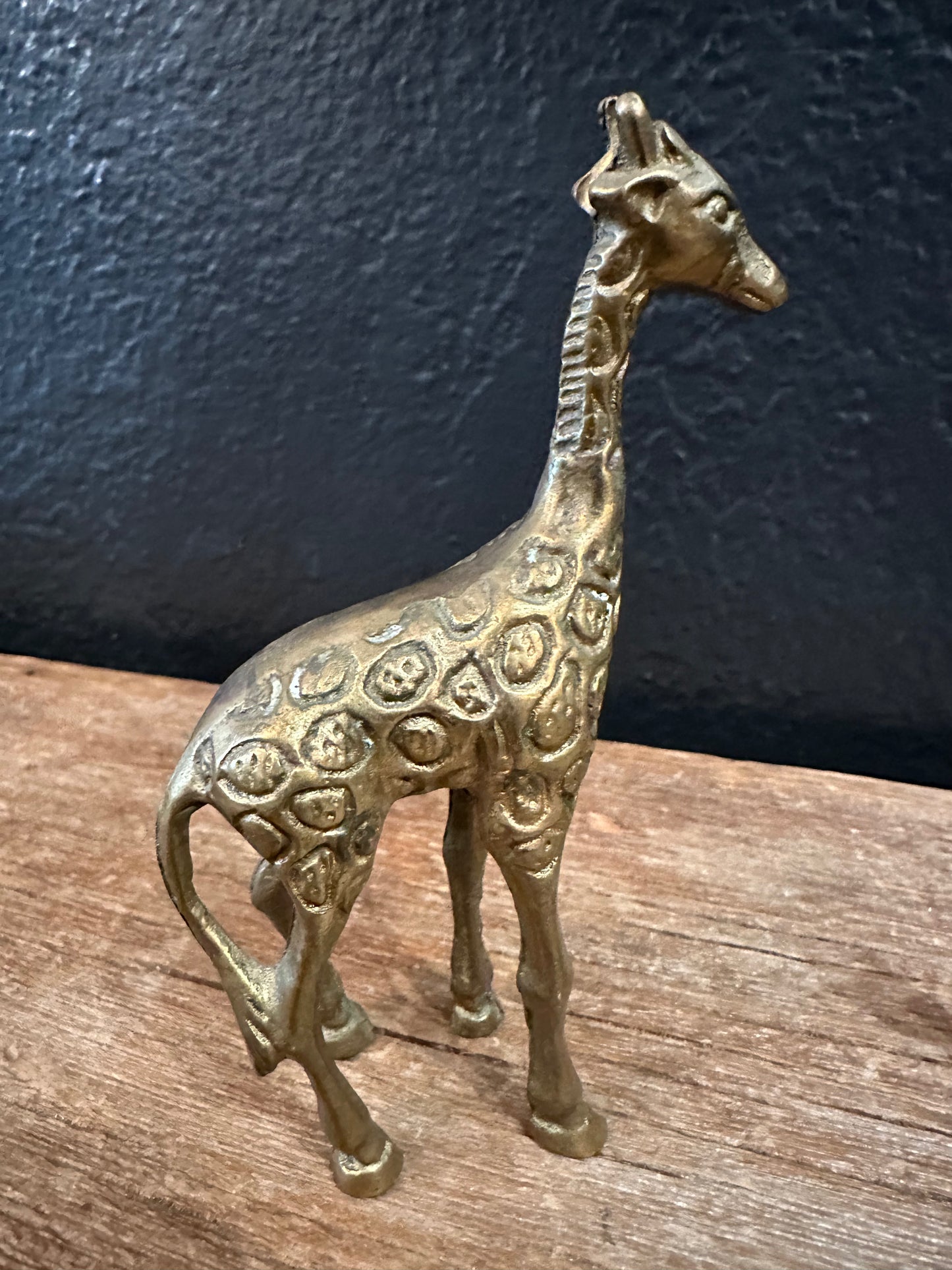 Vintage Brass Giraffes