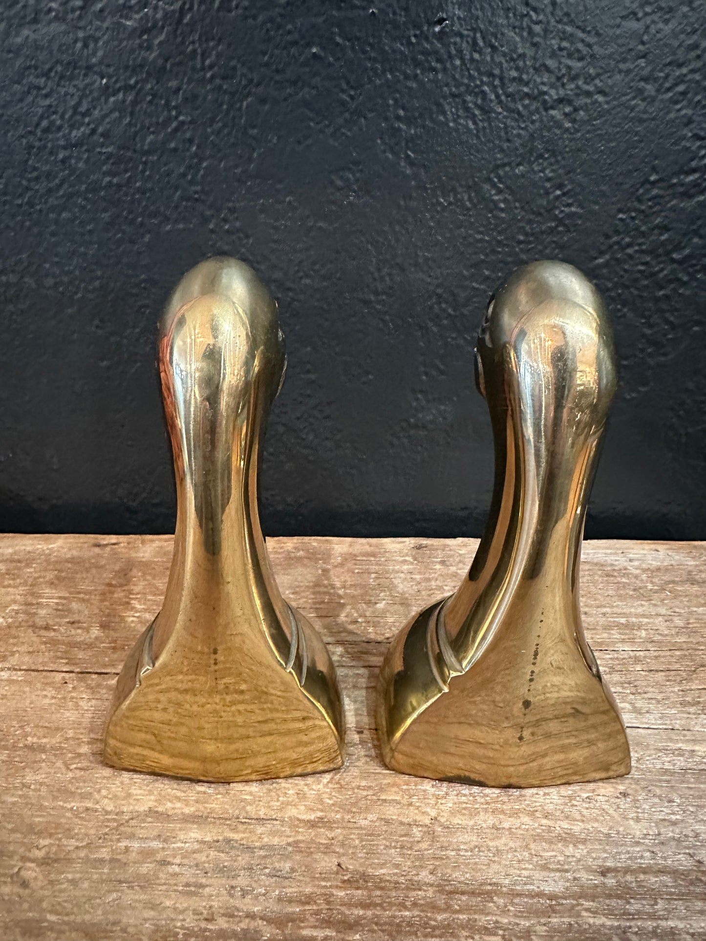 Brass Duck Bookends