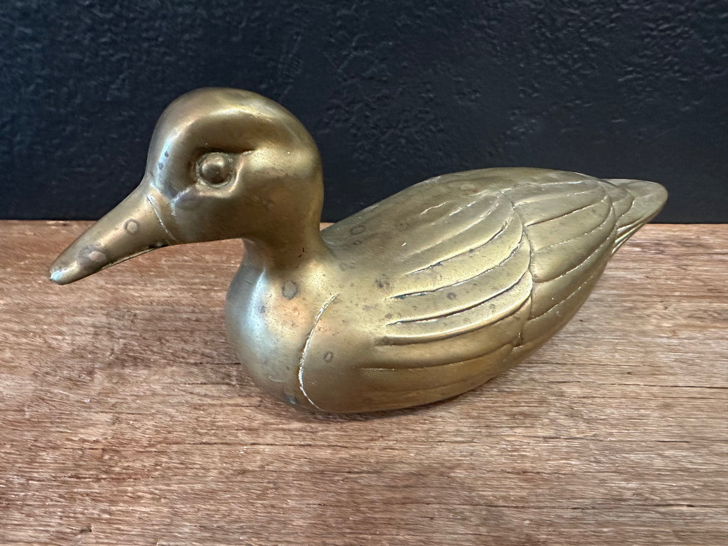 Vintage Brass Duck