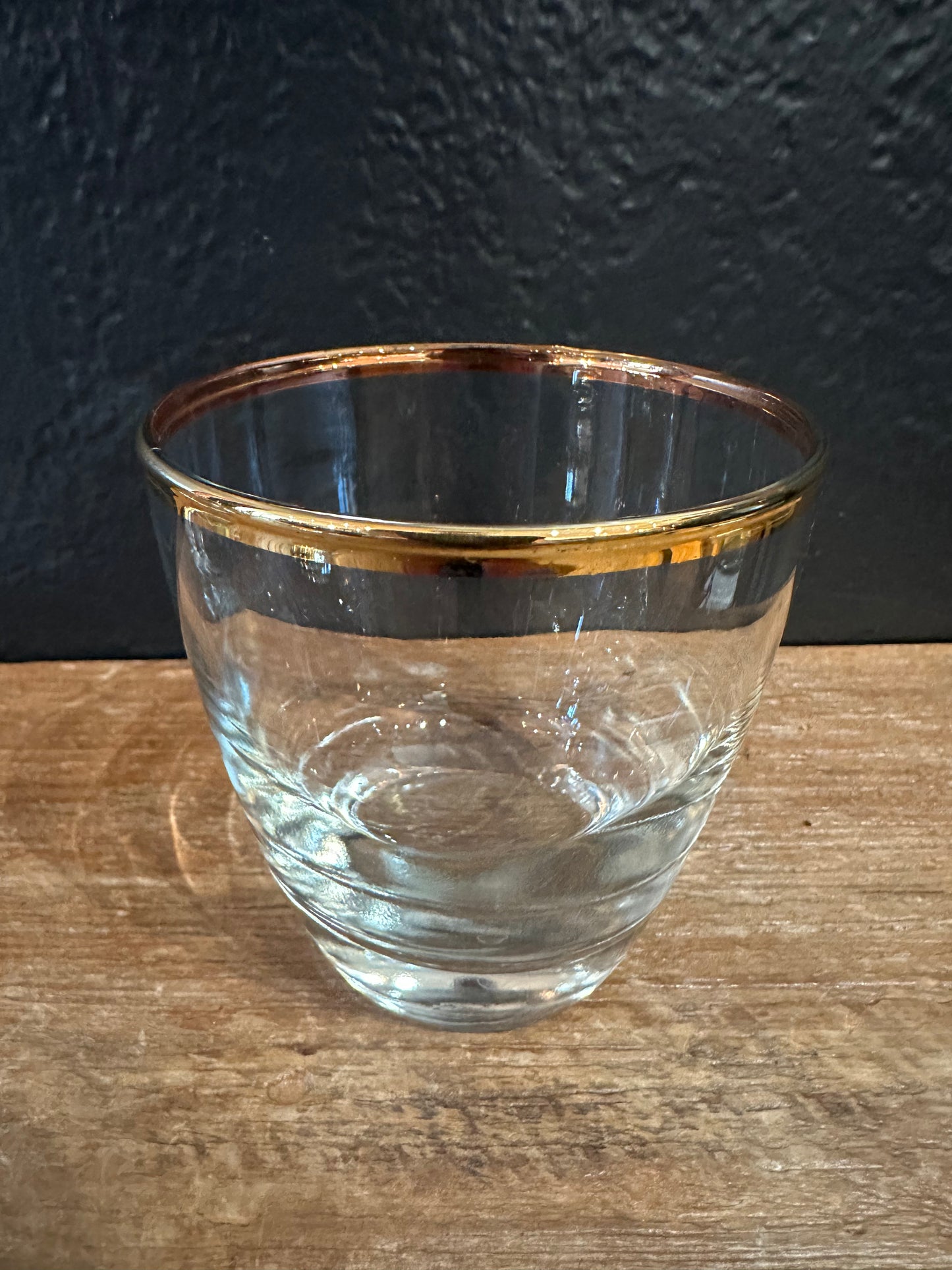 Vintage Libbey Rocks Glasses | Gold Trim | Set Of Four