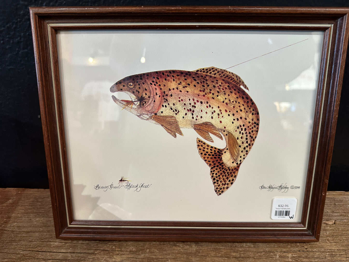 Framed Trout Print