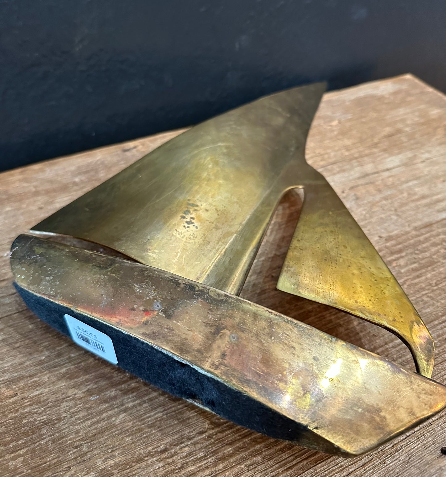 Large Brass Sailboat