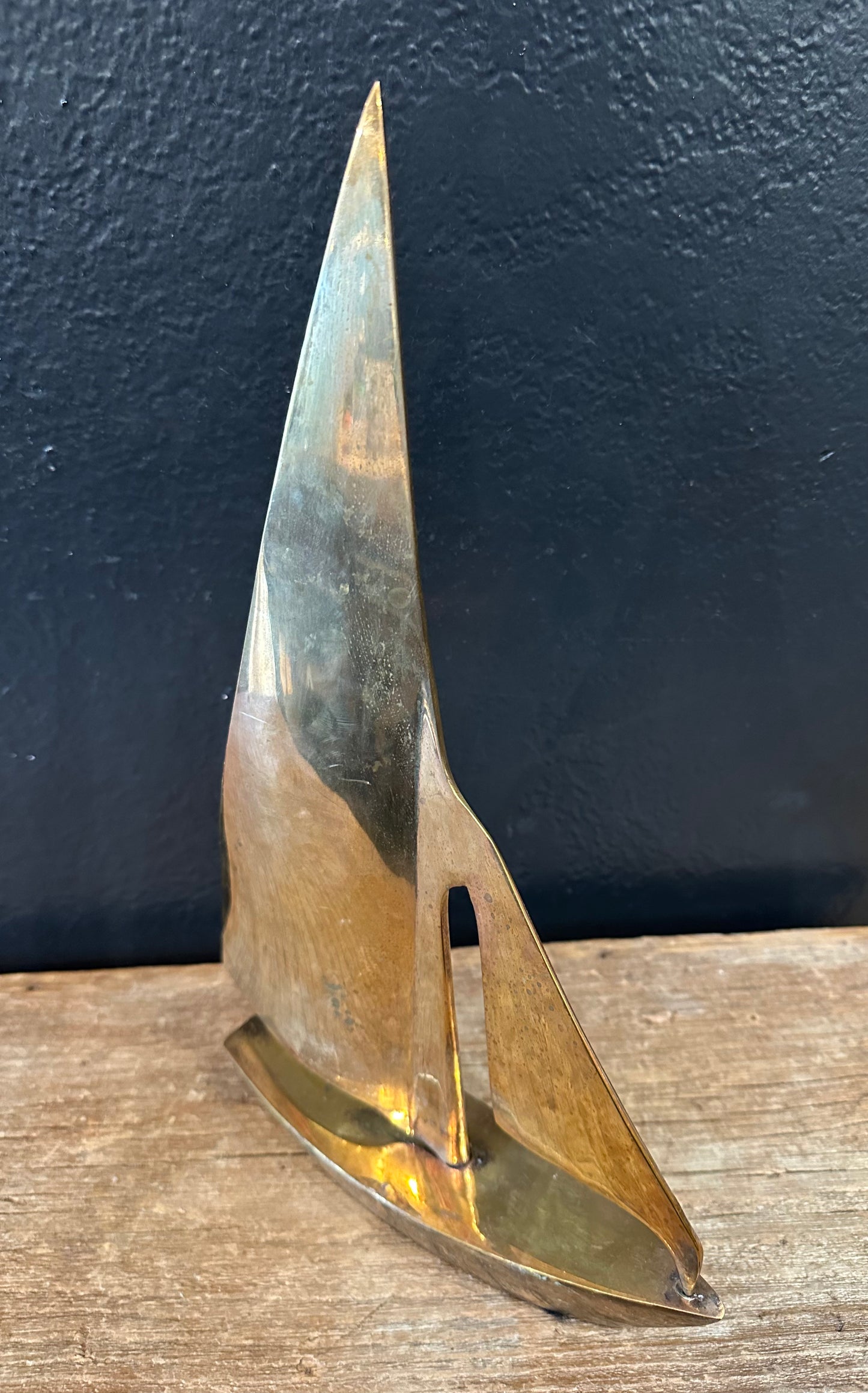 Large Brass Sailboat
