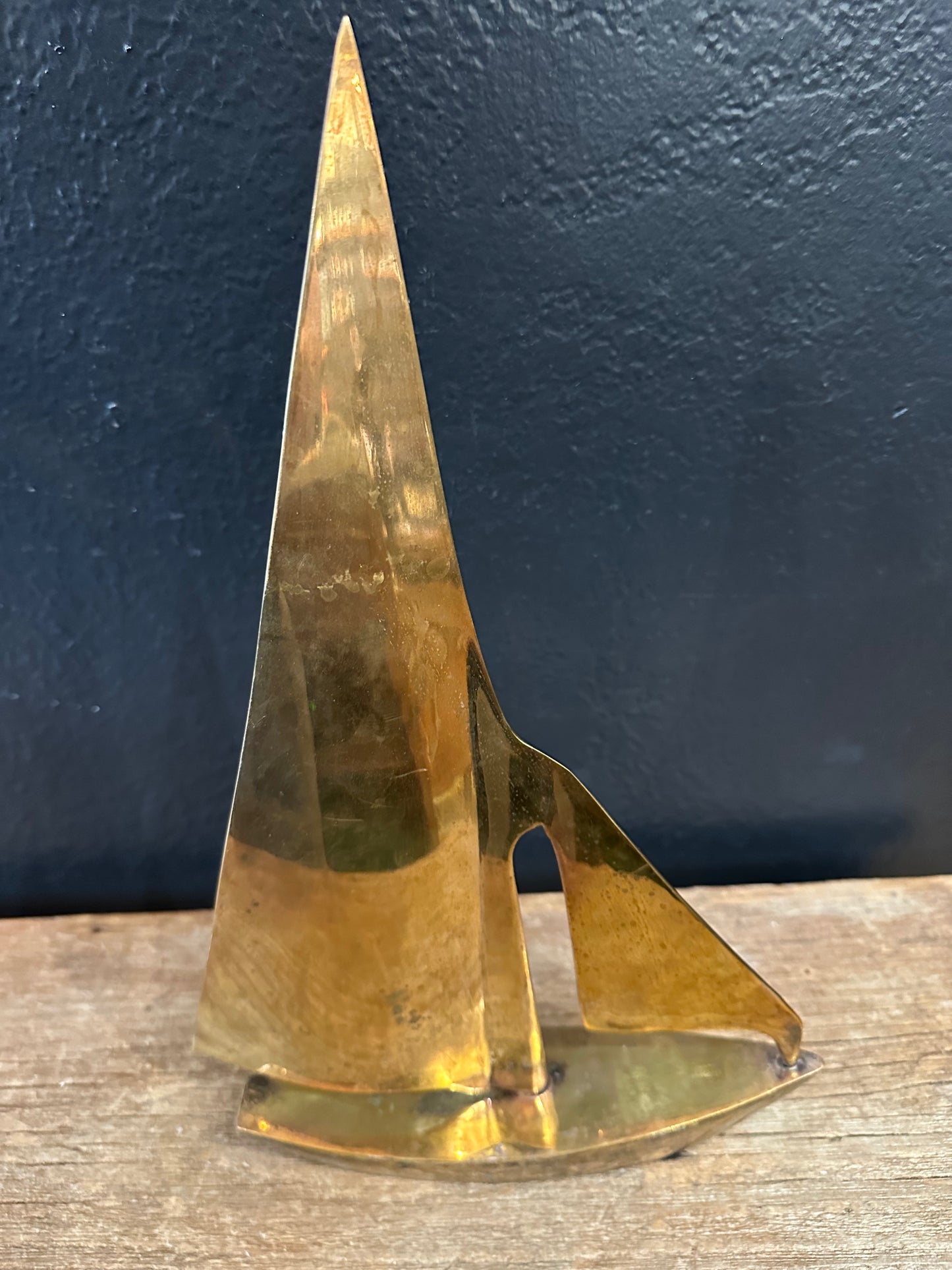 Large Brass Sailboat