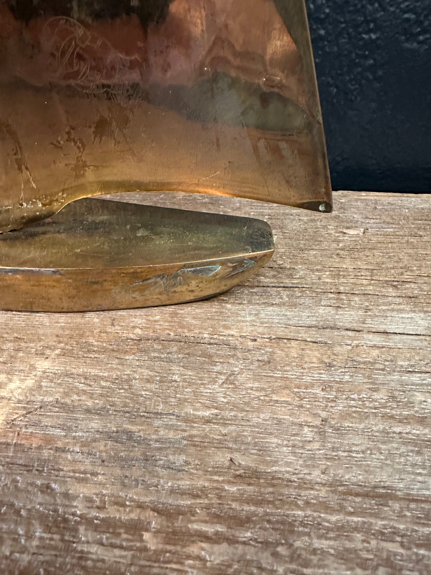 Large Brass Sailboat