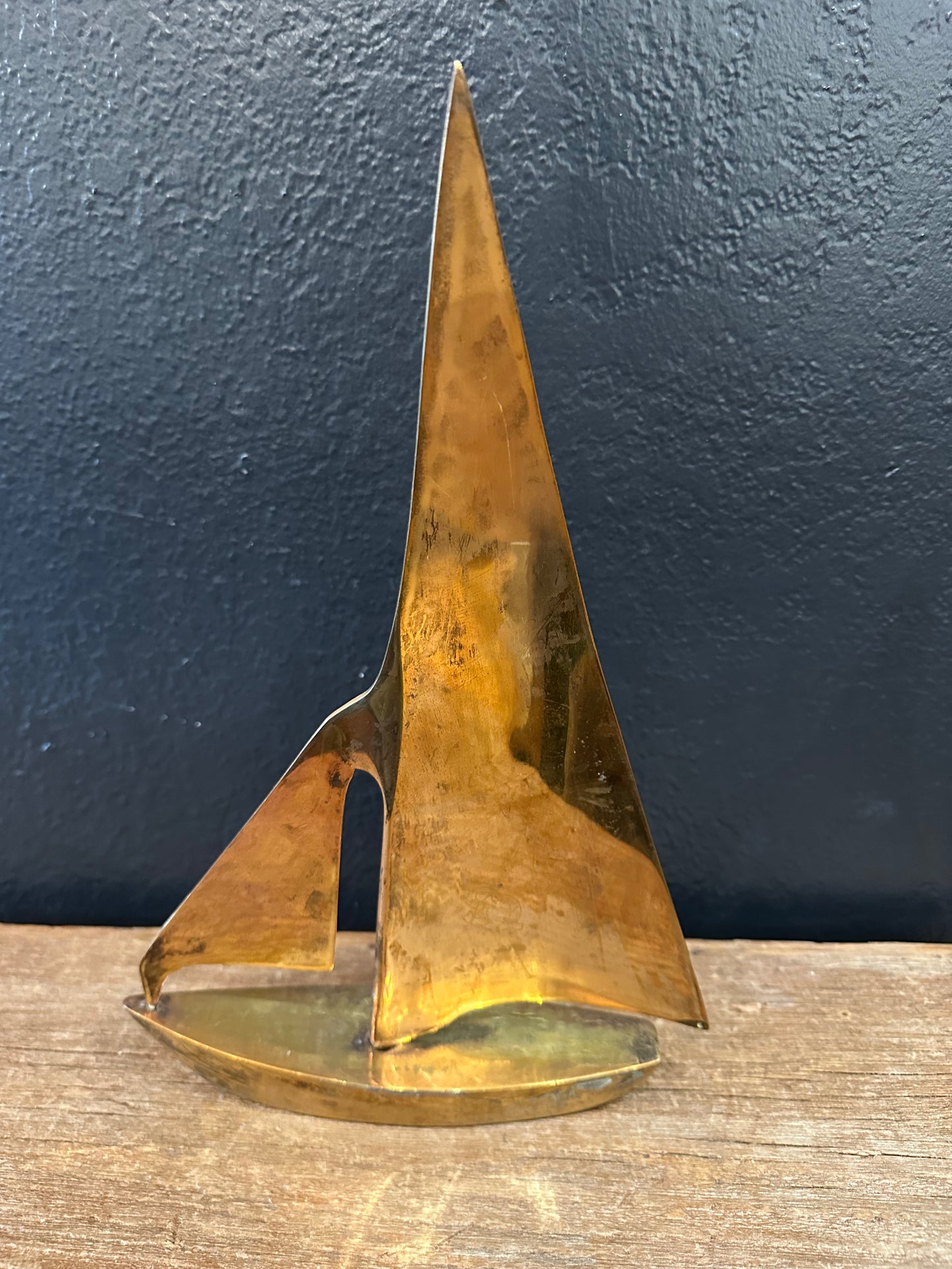 Large Brass Sailboat