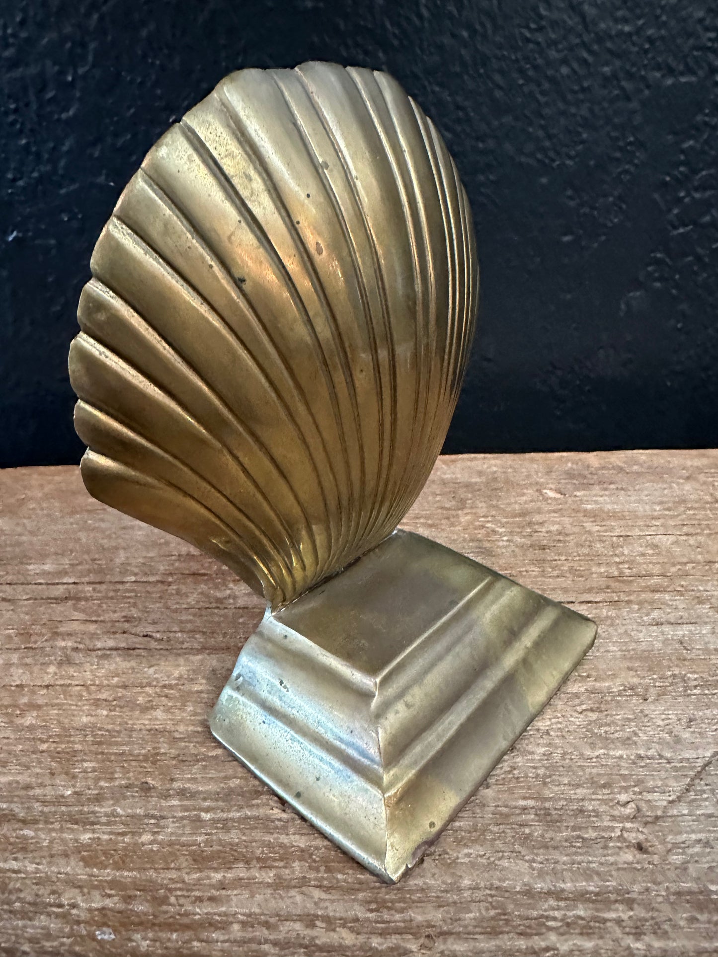 Brass Shell Bookend