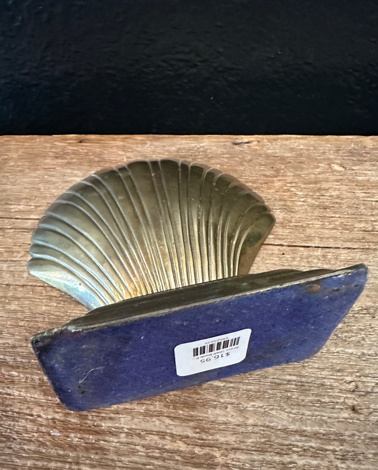 Brass Shell Bookend